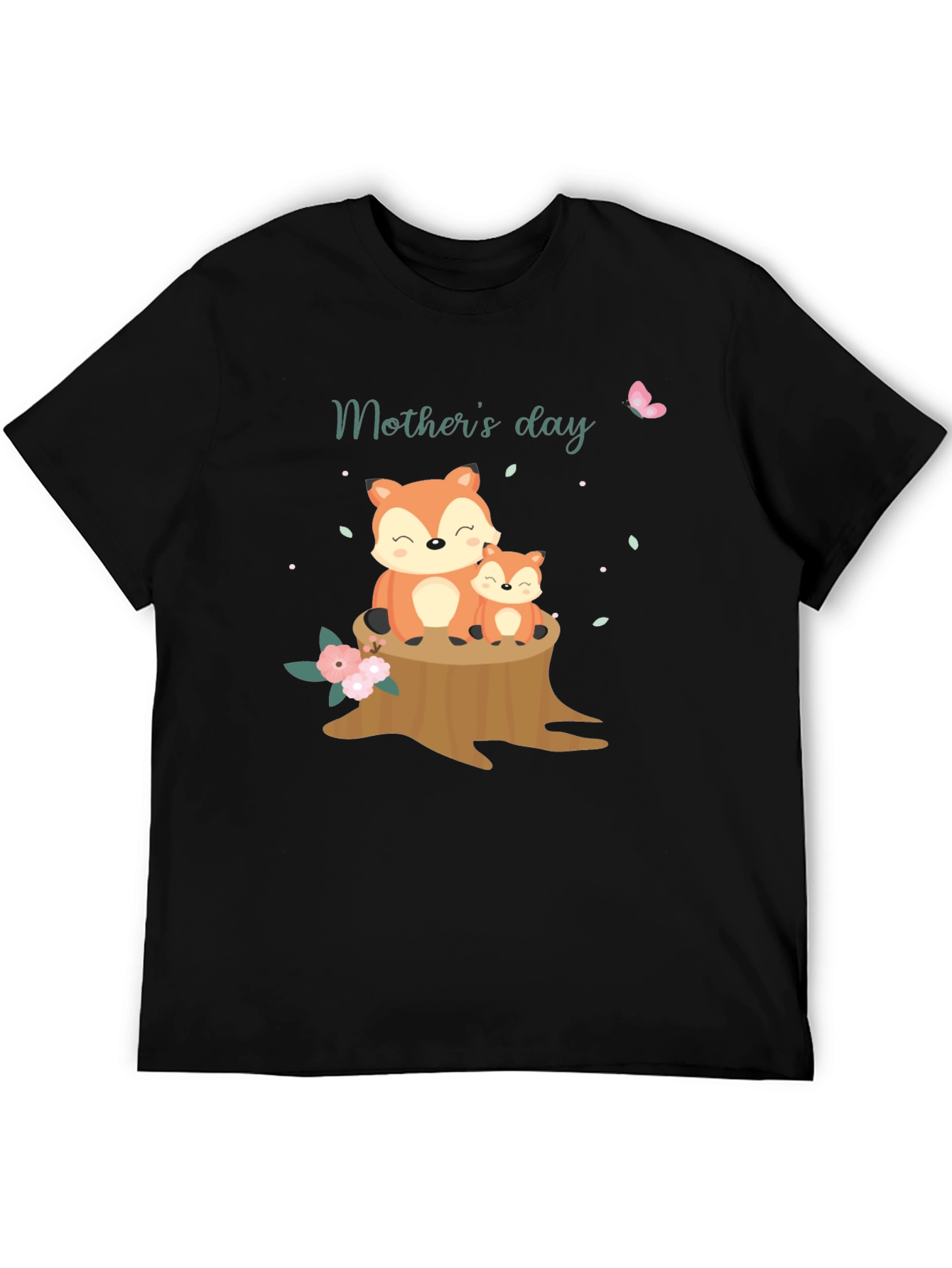 Mothers Day Fox T-Shirt - Cute Animal Graphic Tee