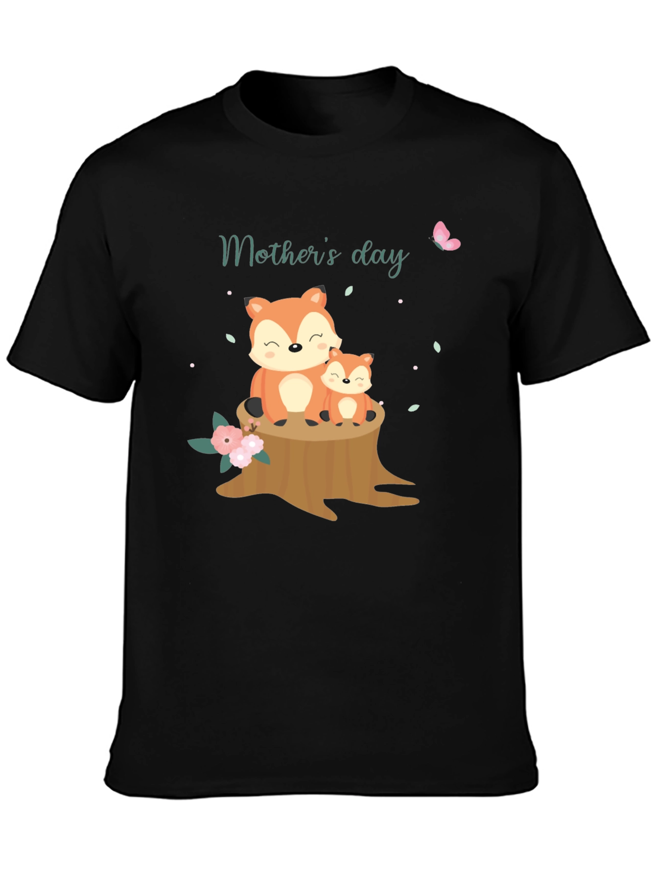 Mothers Day Fox T-Shirt - Cute Animal Graphic Tee