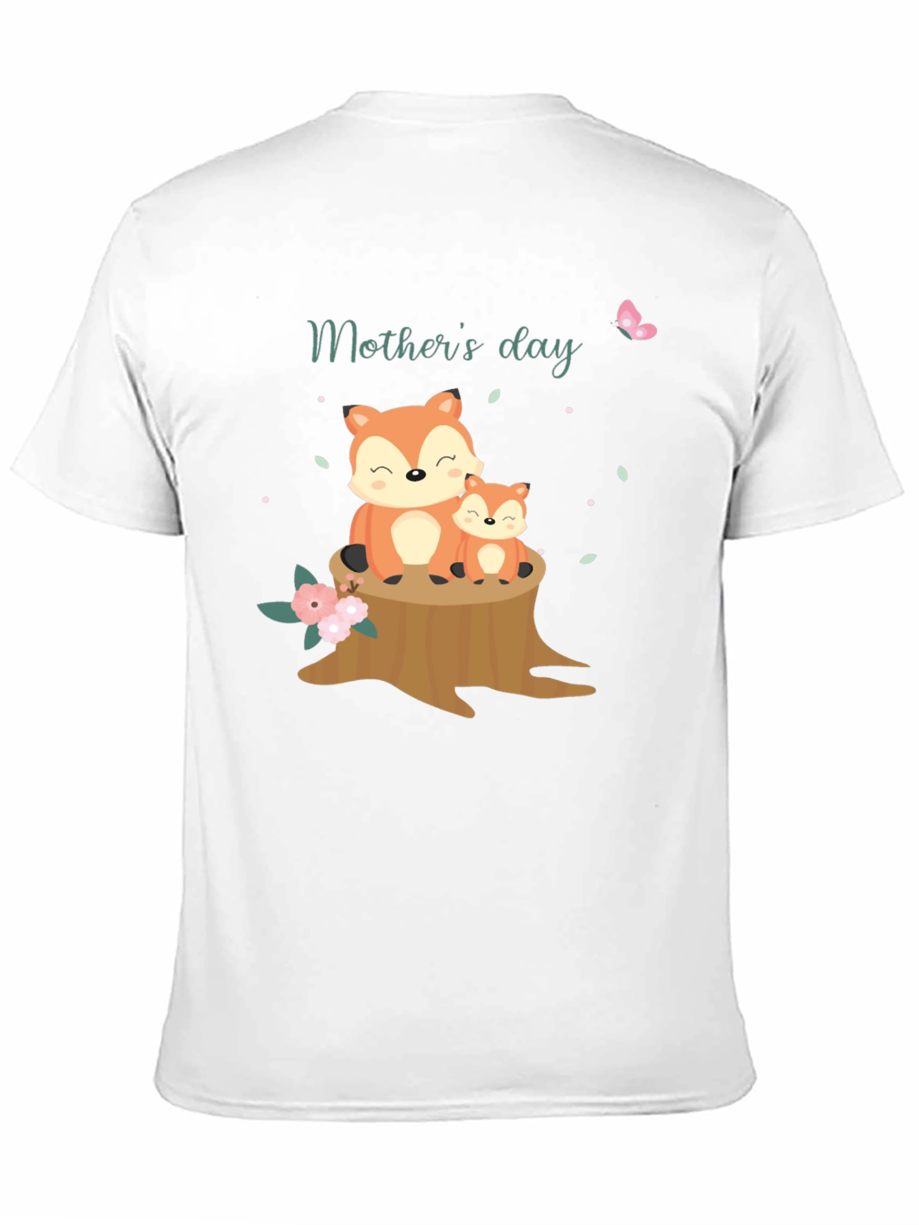 Mothers Day Fox T-Shirt - Cute Animal Graphic Tee