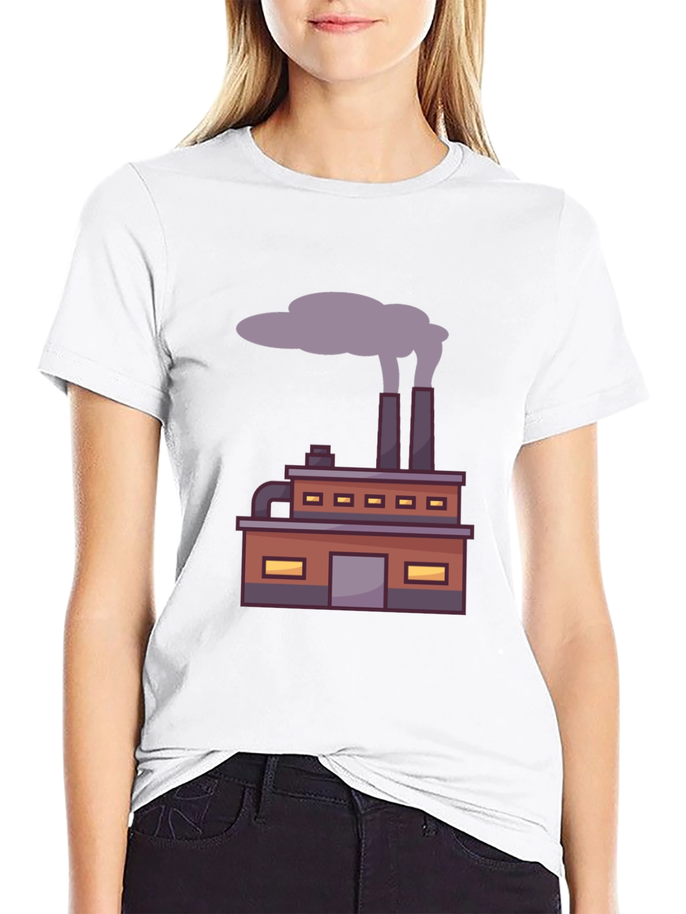 Factory Graphic Tee - Industrial Design T-Shirt
