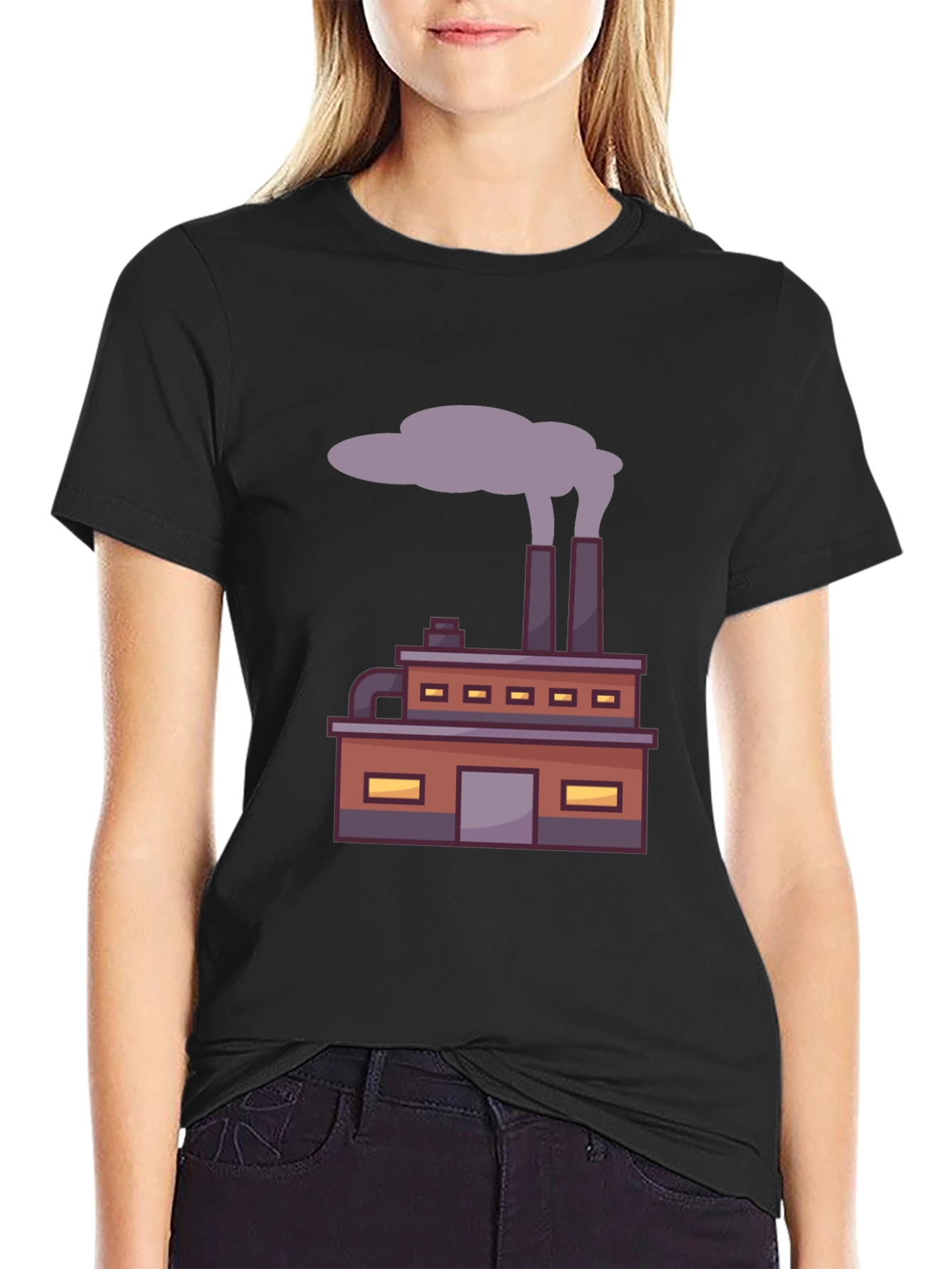 Factory Graphic Tee - Industrial Design T-Shirt