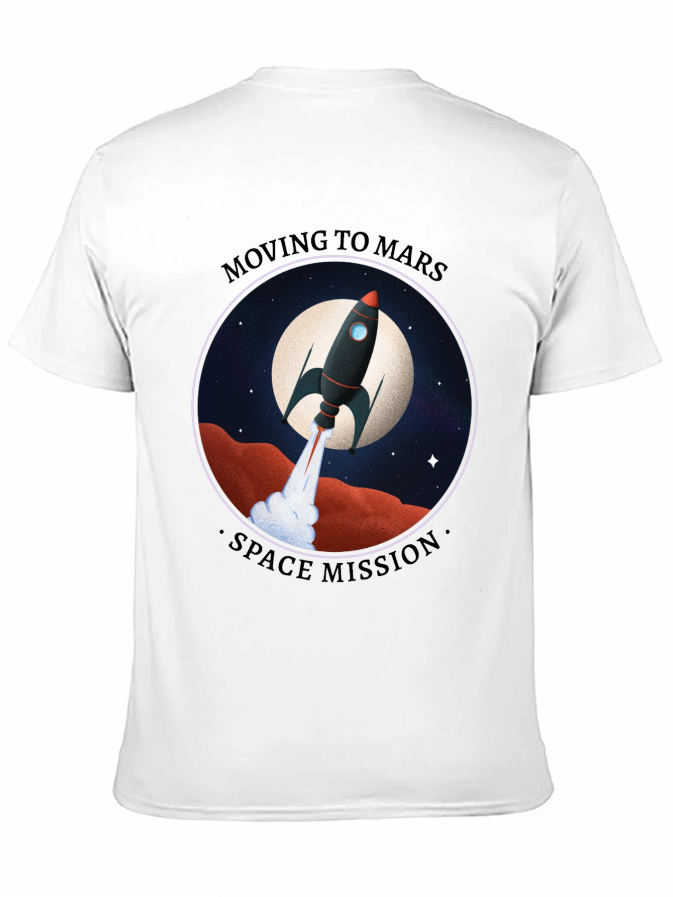 Moving to Mars Space Mission Graphic Tee