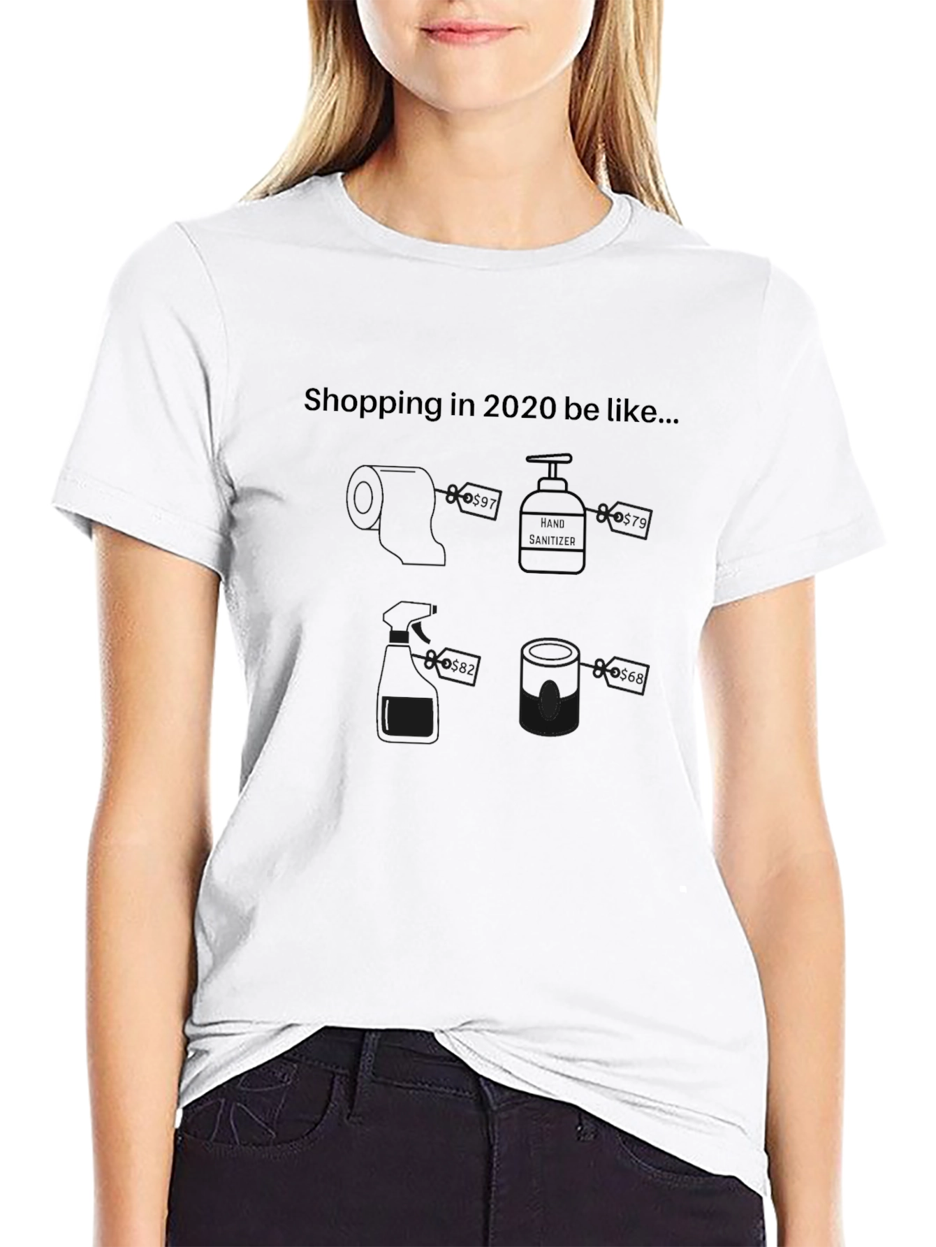 Shopping in 2020 Black T-Shirt