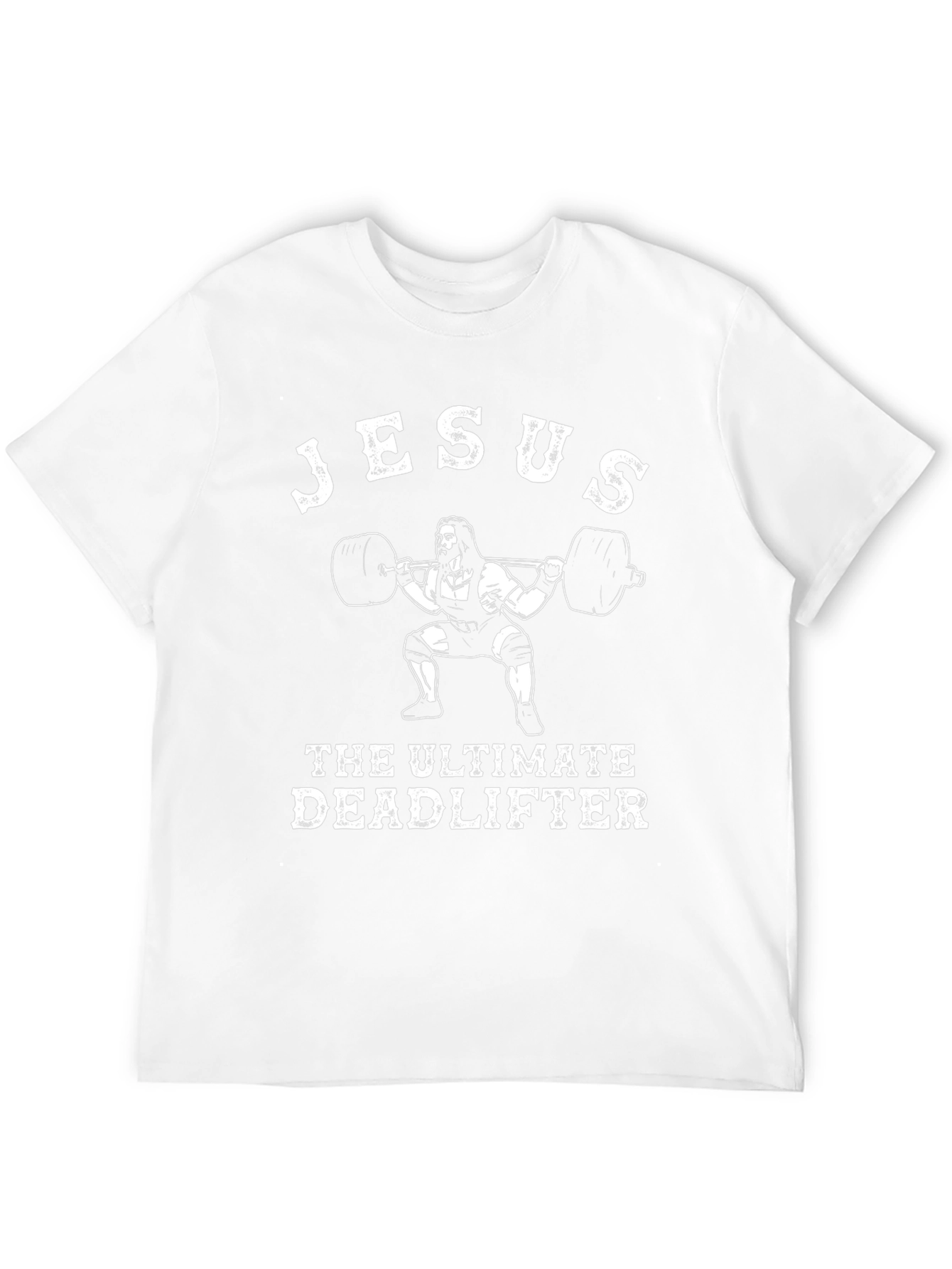 Jesus The Ultimate Deadlifter Black T-Shirt