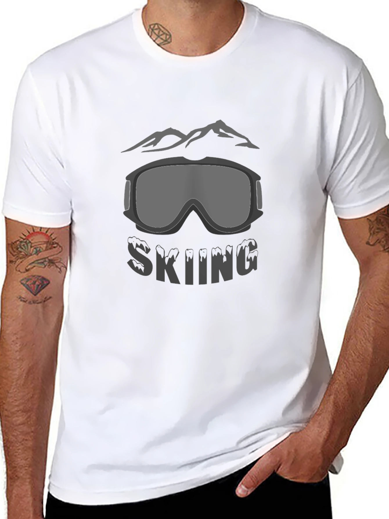 Skiing Goggles Graphic T-Shirt