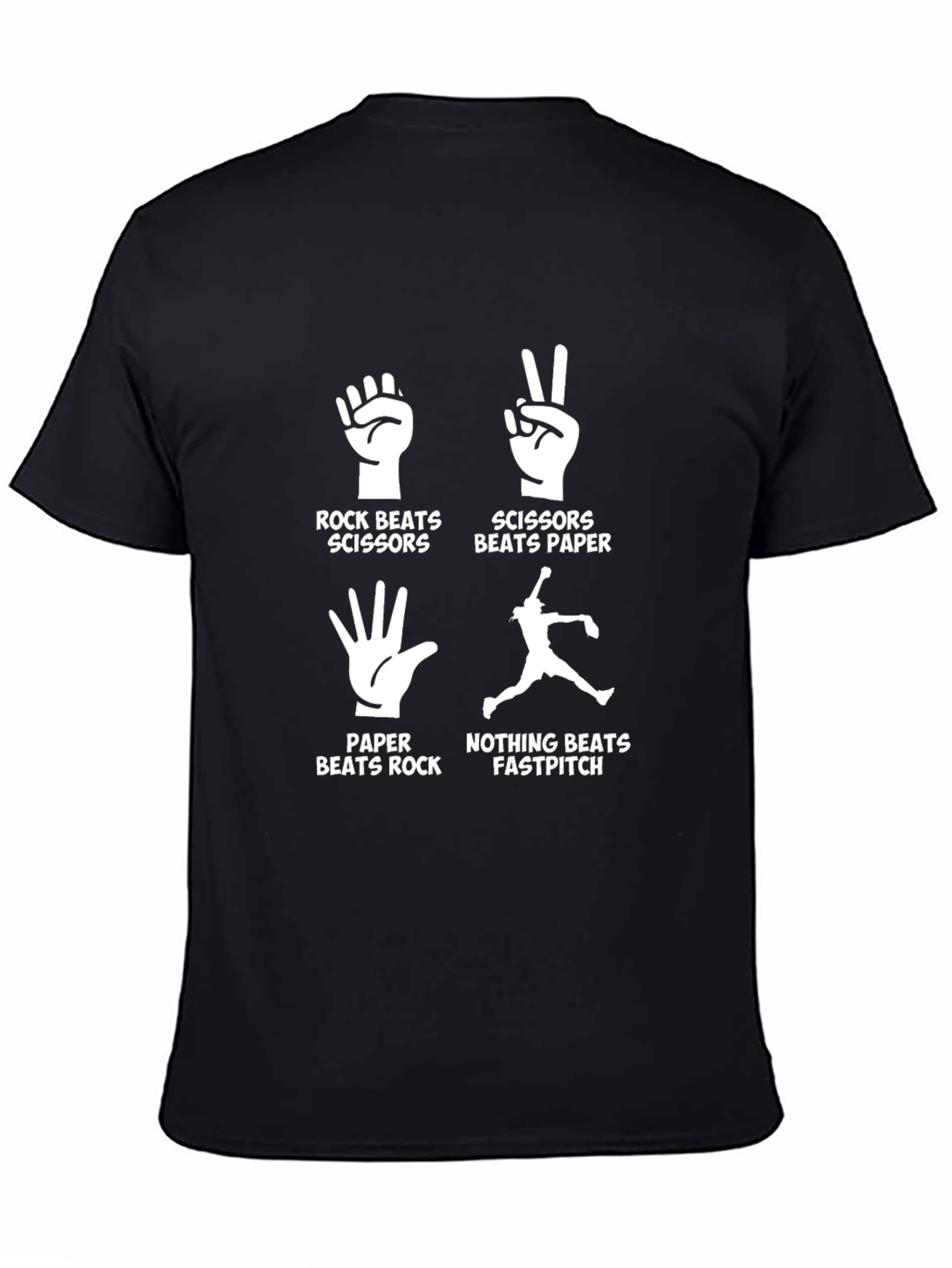 Rock Paper Scissors Fastpitch T-Shirt
