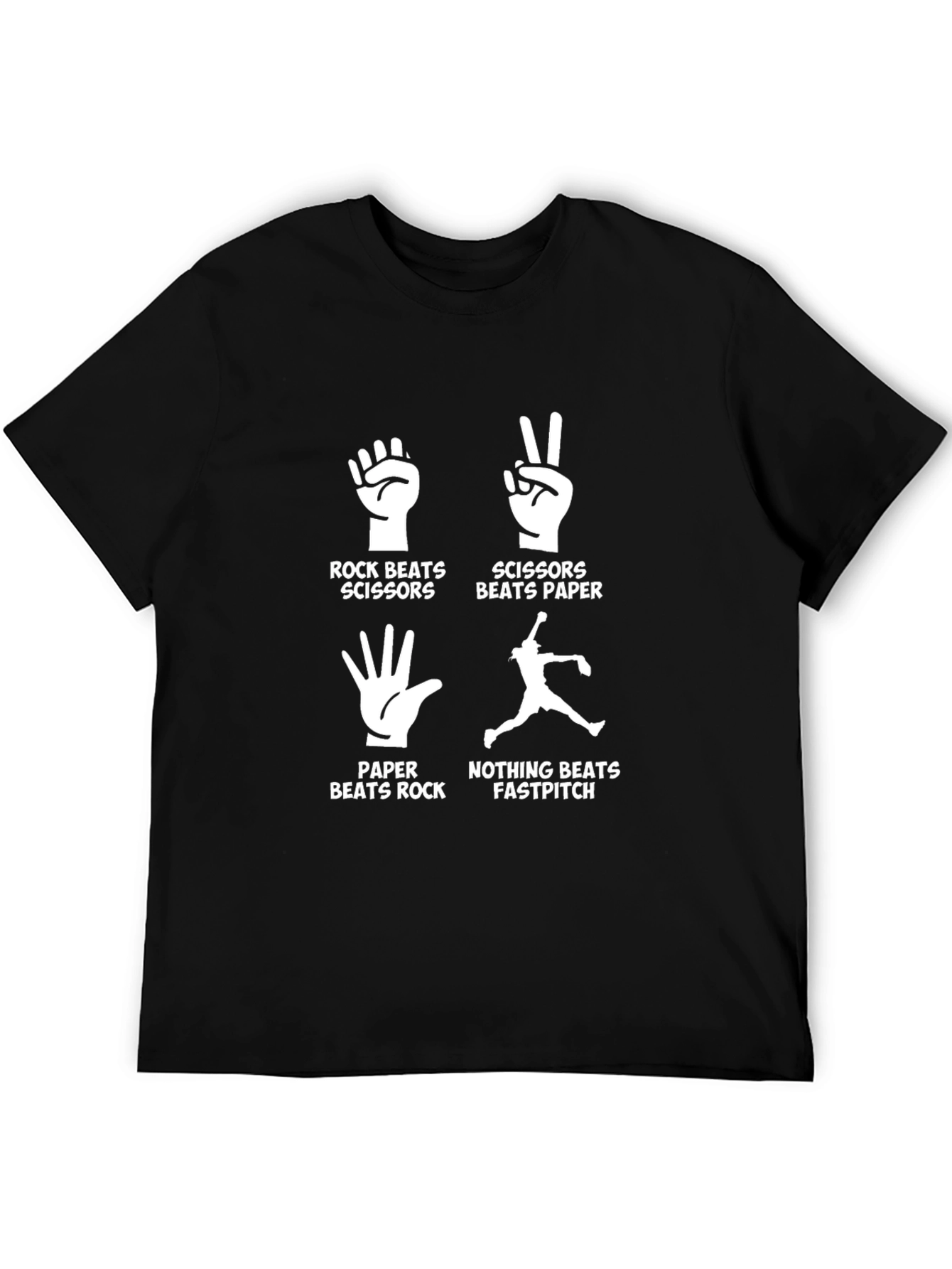 Rock Paper Scissors Fastpitch T-Shirt