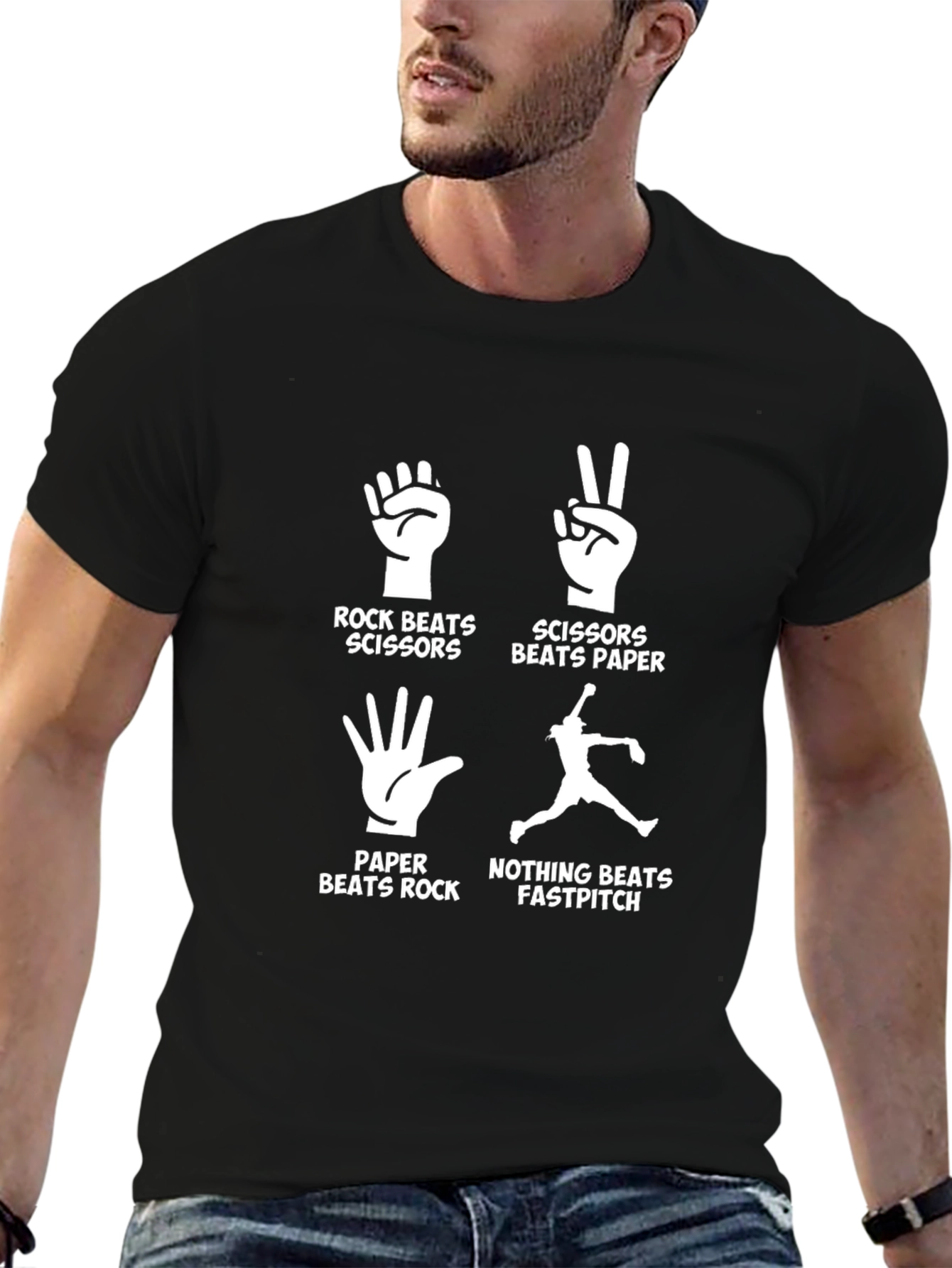 Rock Paper Scissors Fastpitch T-Shirt