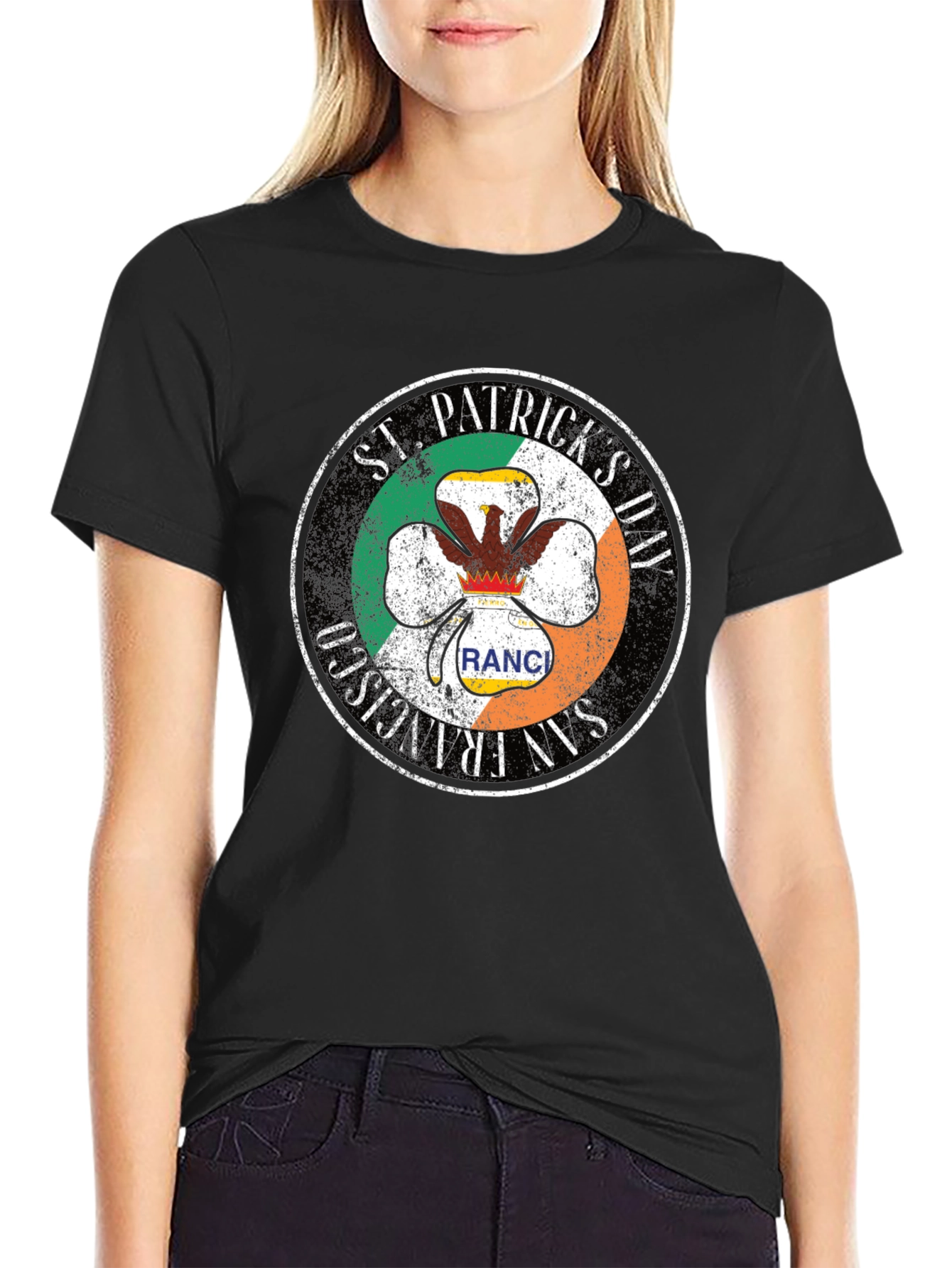 St. Patricks Day San Francisco Ranch Shamrock T-Shirt