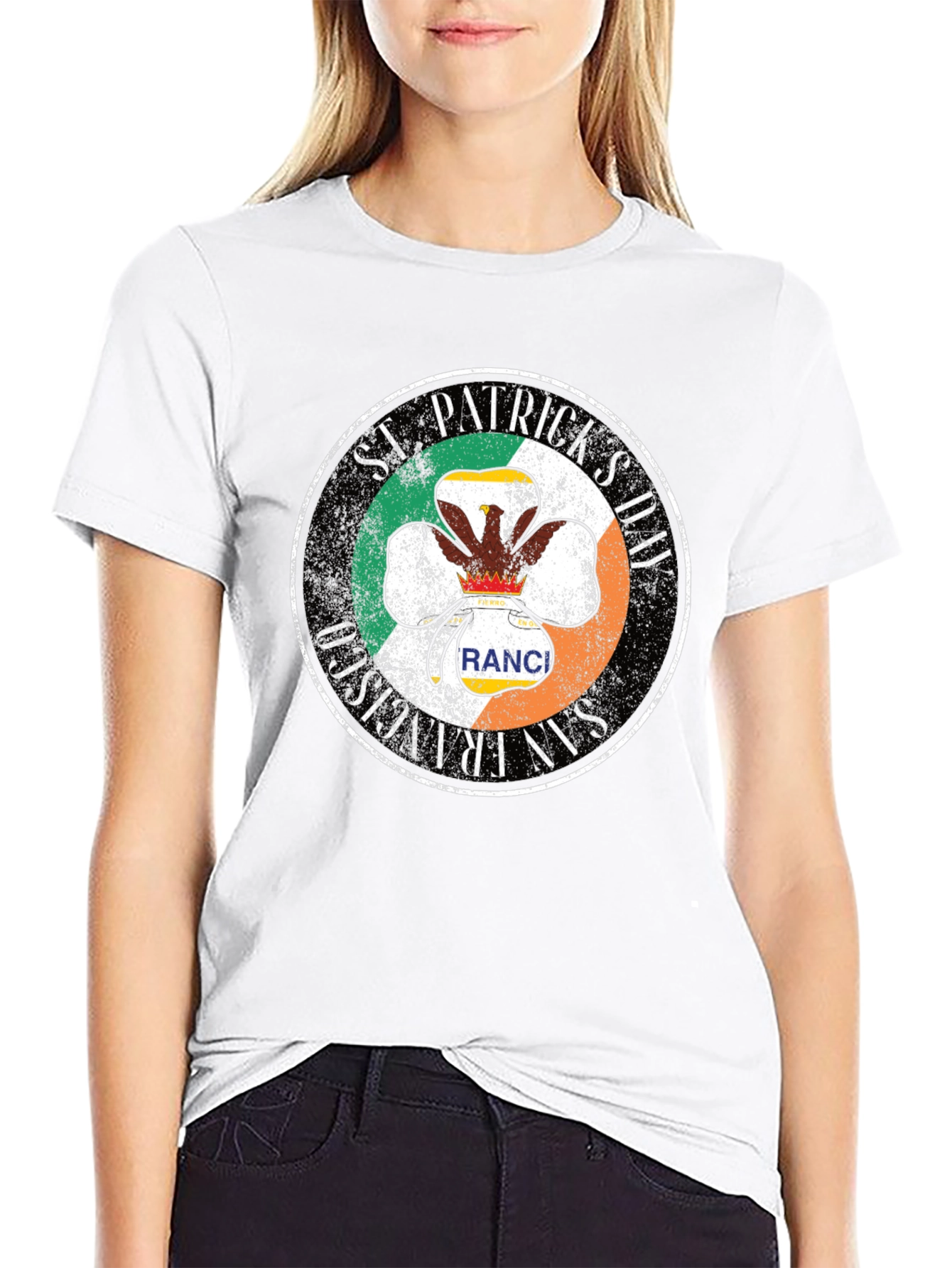 St. Patricks Day San Francisco Ranch Shamrock T-Shirt