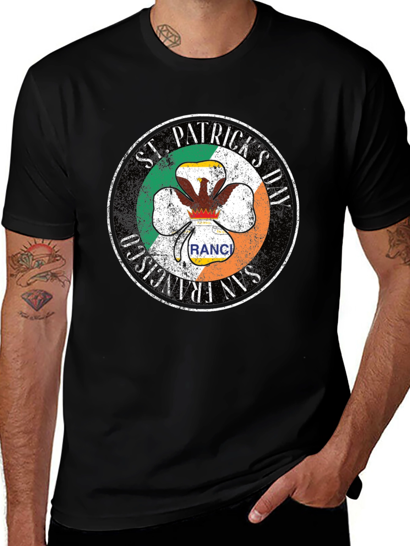 St. Patricks Day San Francisco Ranch Shamrock T-Shirt