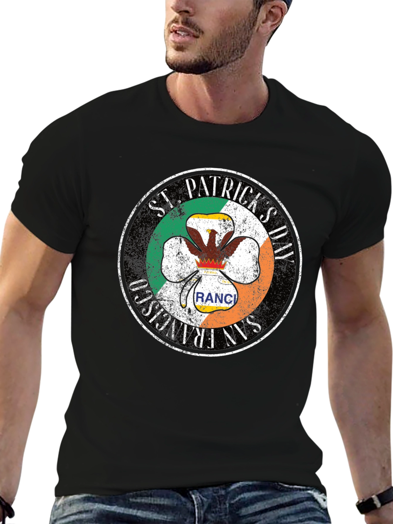 St. Patricks Day San Francisco Ranch Shamrock T-Shirt