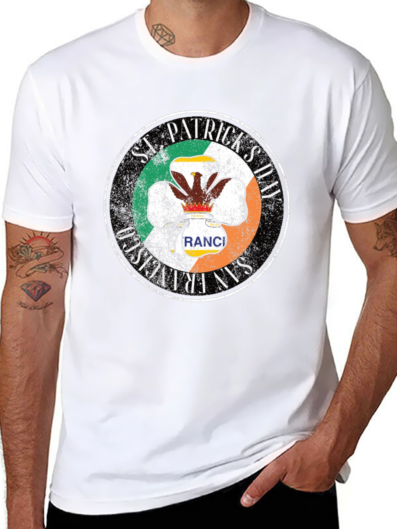 St. Patricks Day San Francisco Ranch Shamrock T-Shirt