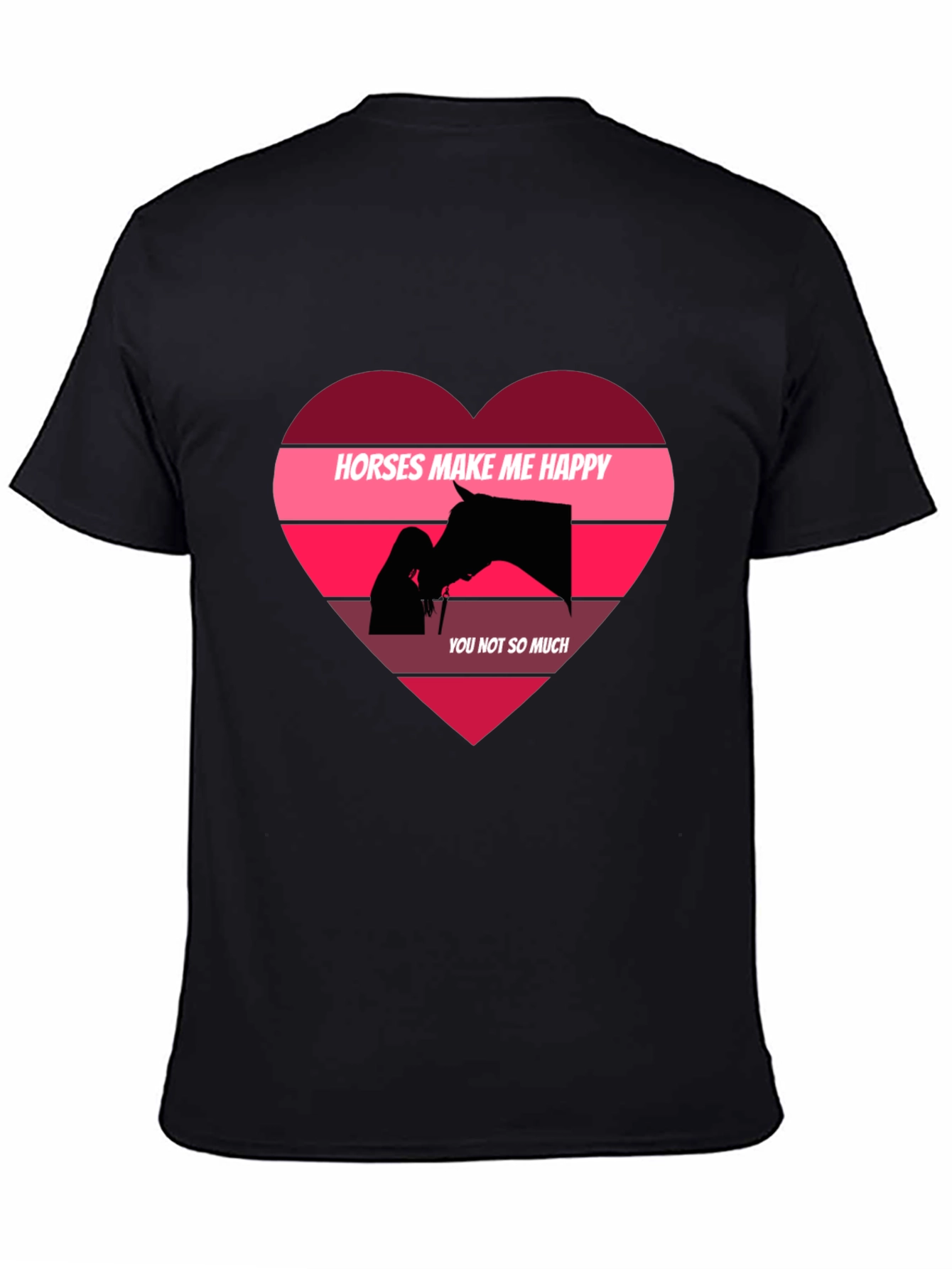 Horses Make Me Happy Graphic T-Shirt