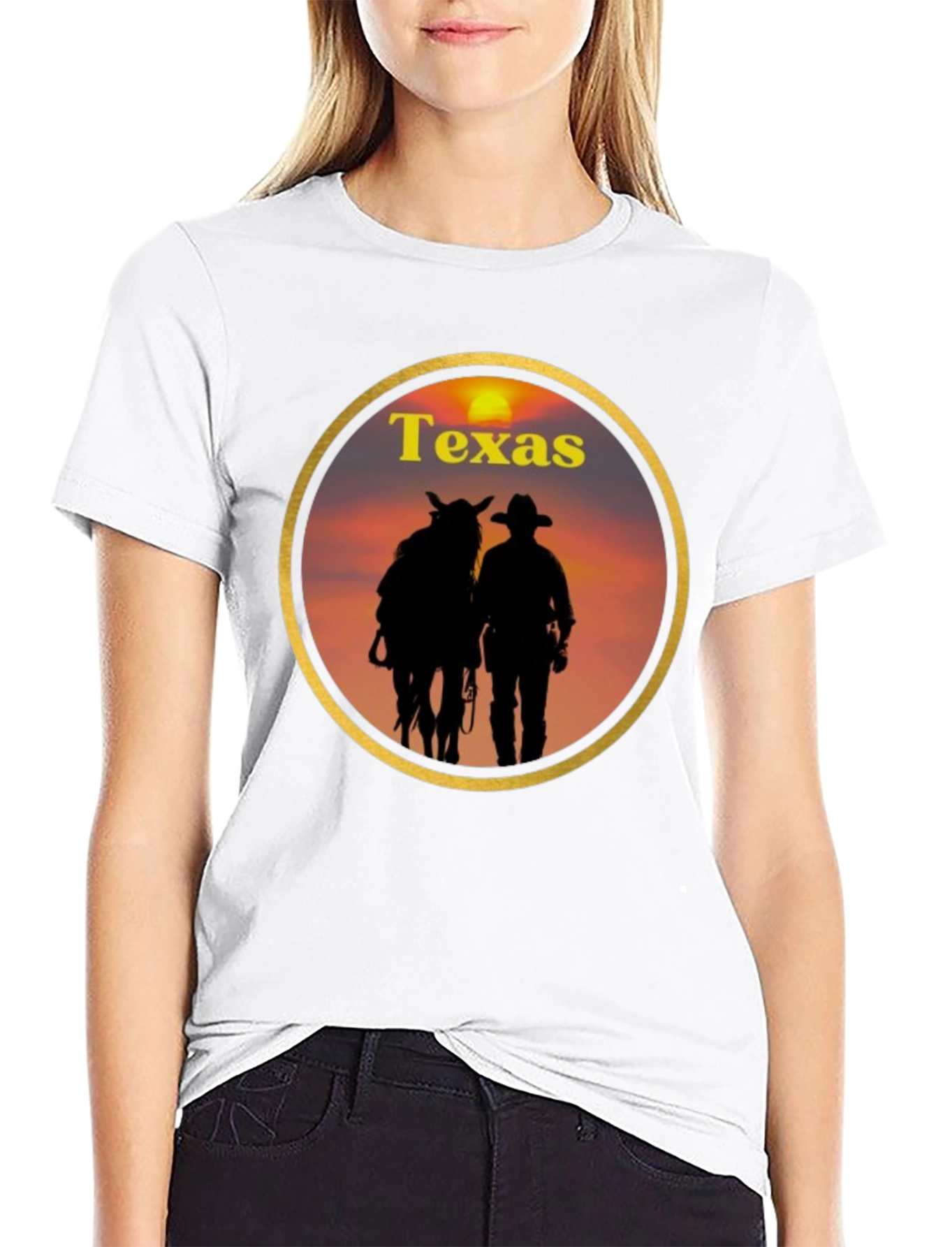Texas Cowboy Sunset T-Shirt