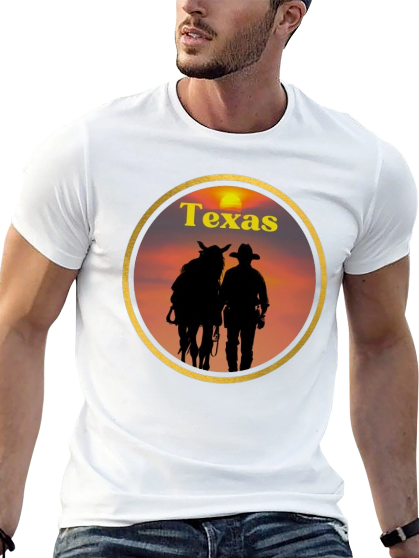 Texas Cowboy Sunset T-Shirt