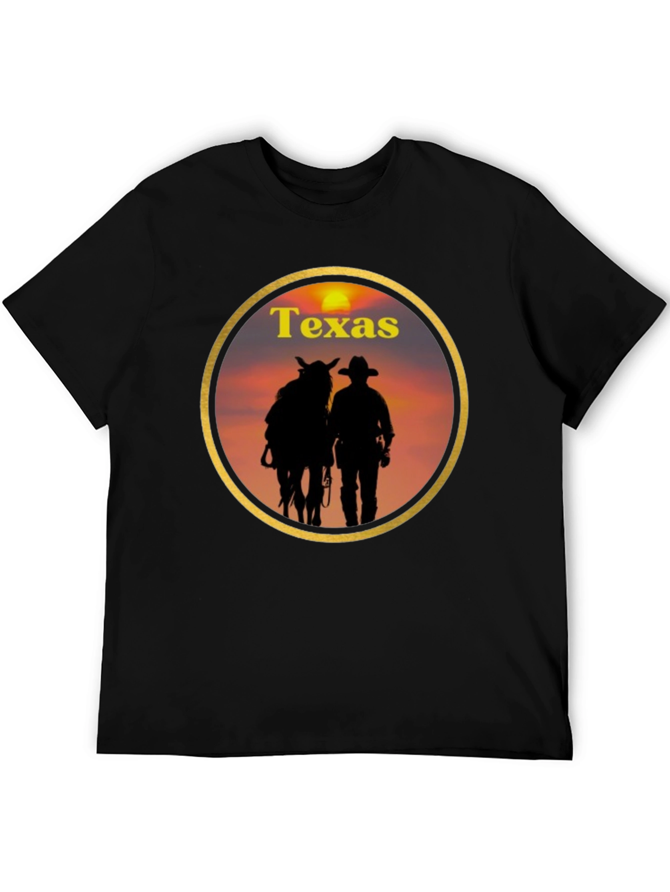Texas Cowboy Sunset T-Shirt