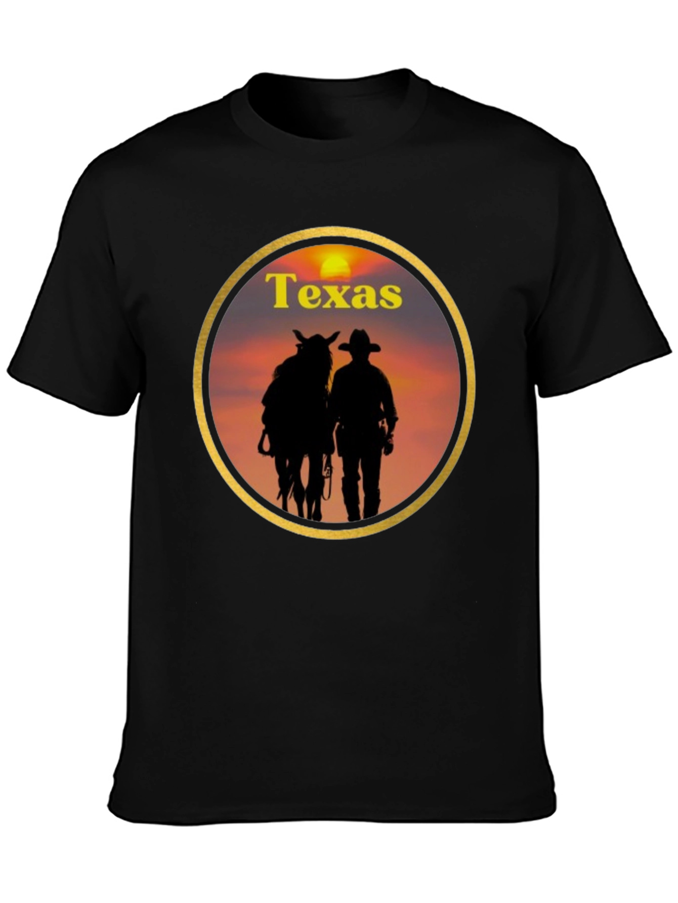 Texas Cowboy Sunset T-Shirt