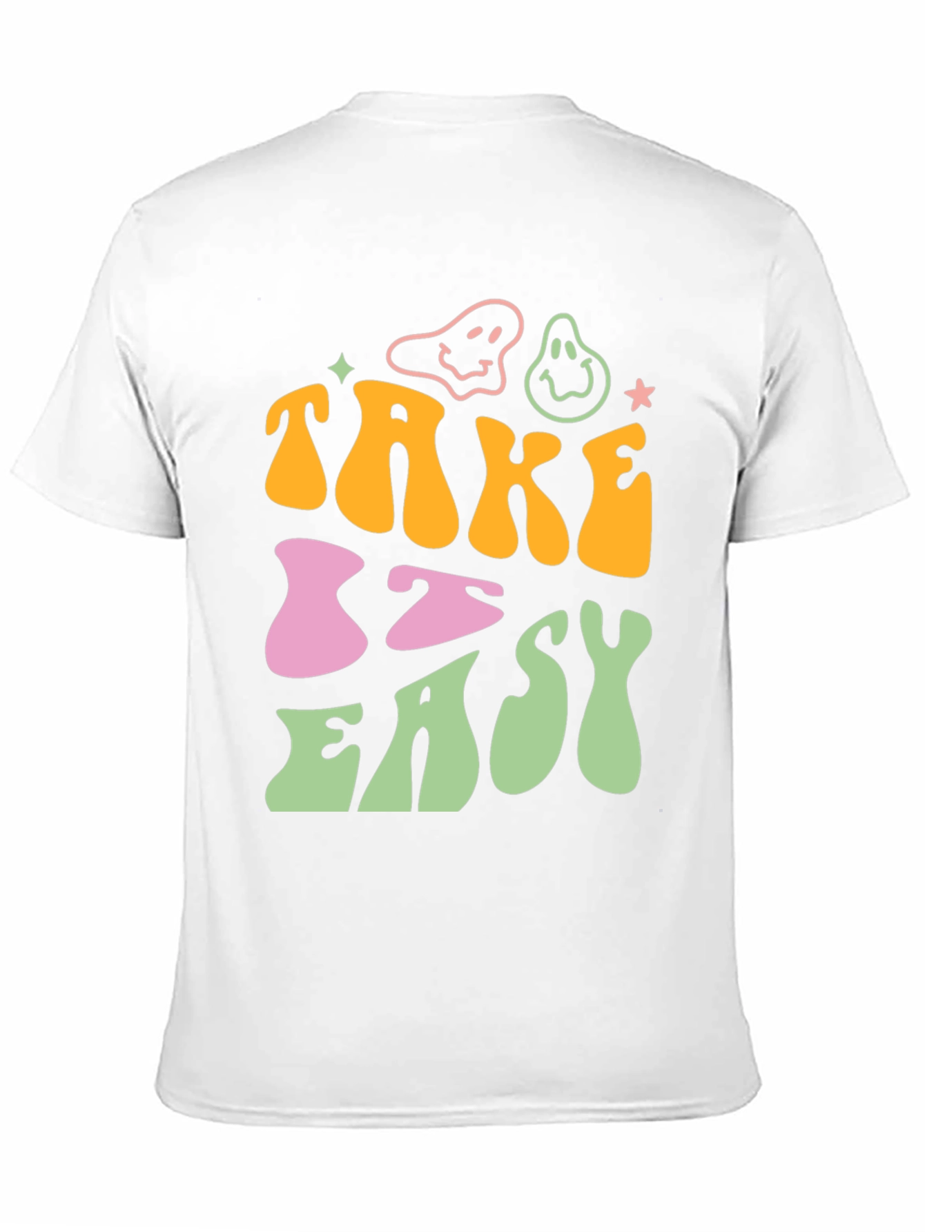 Take It Easy T-Shirt - Retro Smiley Face Tee