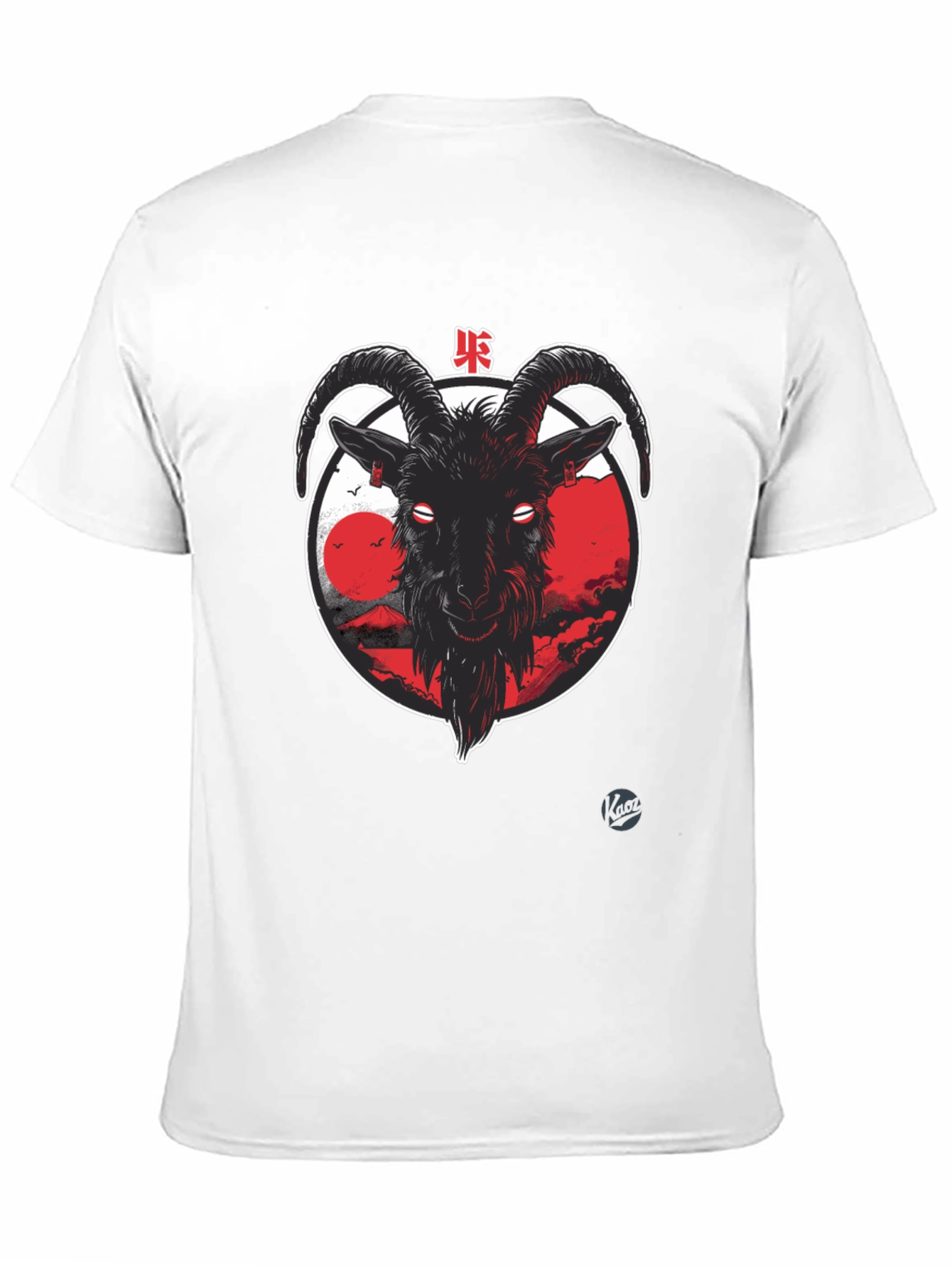 Goat Graphic Tee - Japanese Style Black T-Shirt