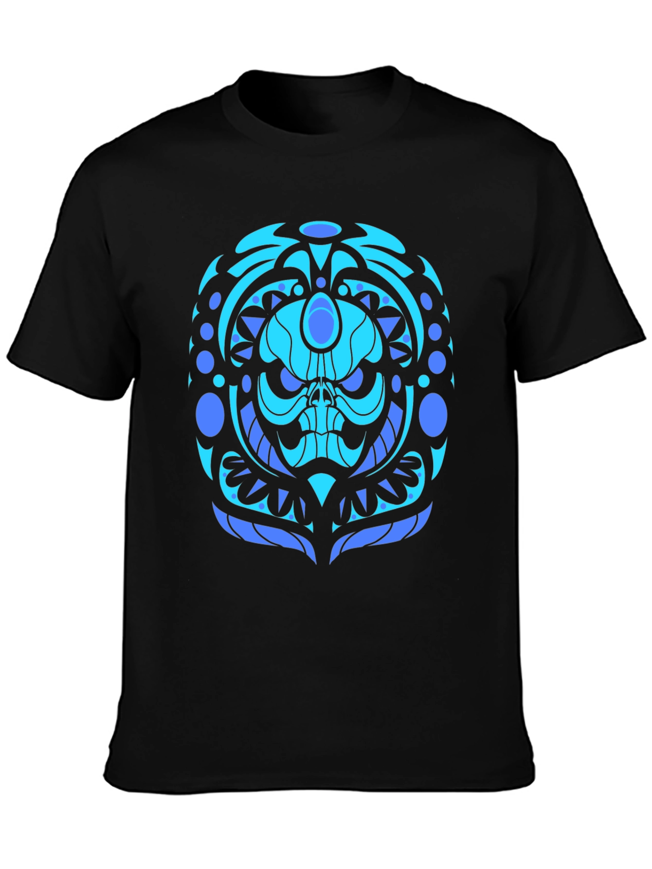 Cool Blue Skull Graphic Tee