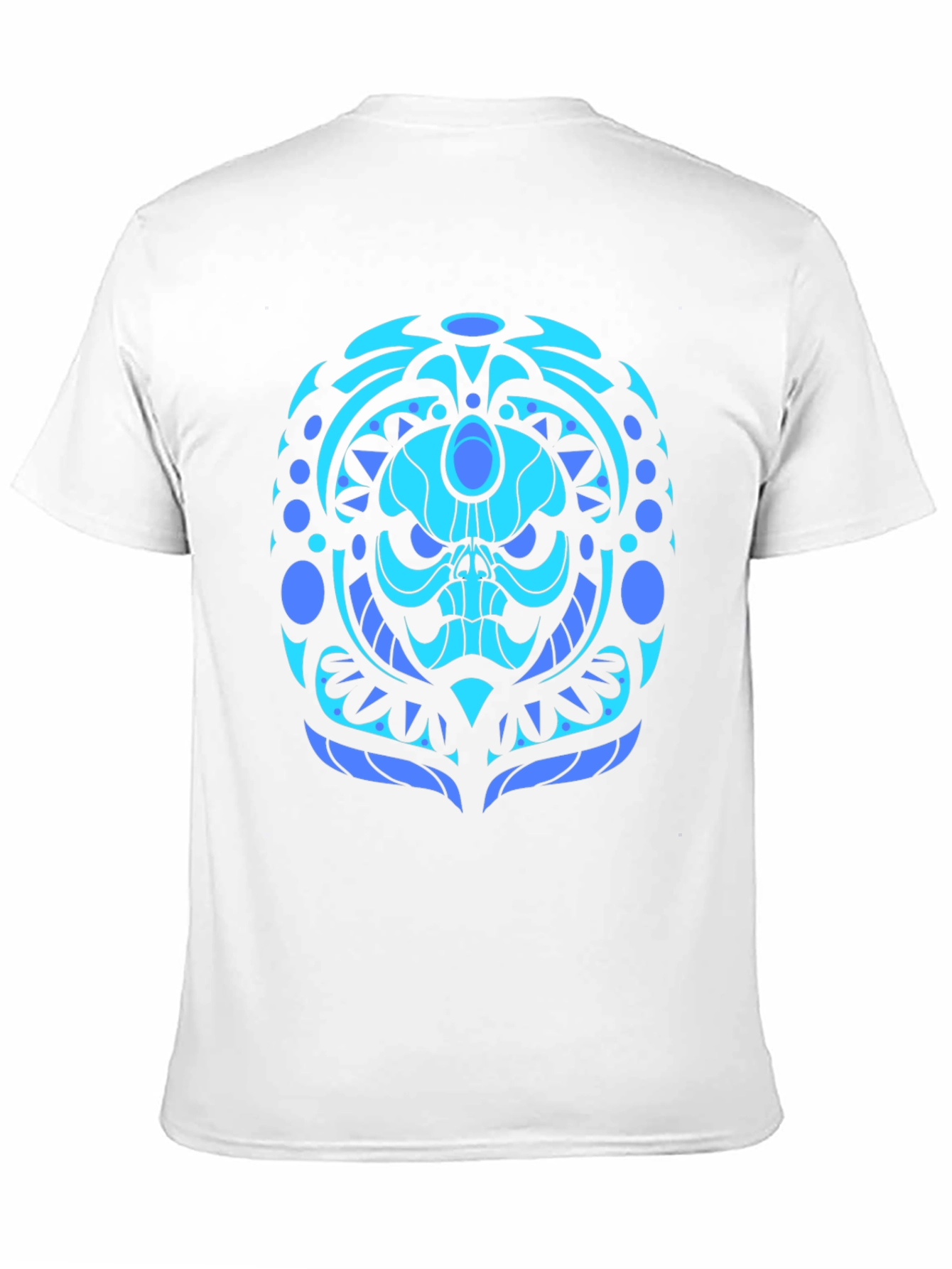 Cool Blue Skull Graphic Tee