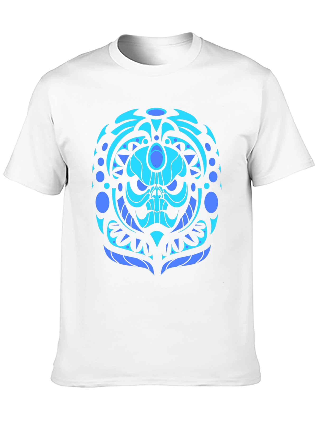 Cool Blue Skull Graphic Tee
