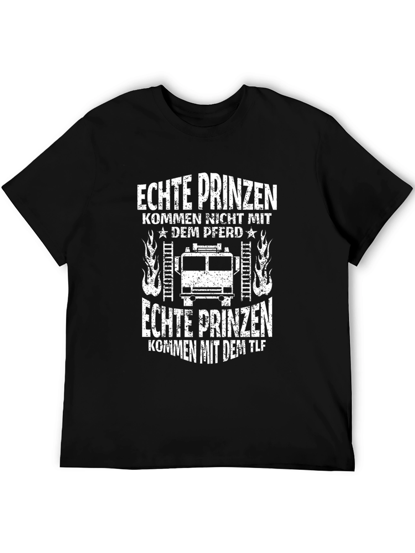 Firefighter T-Shirt - Real Princes Come with the TLF