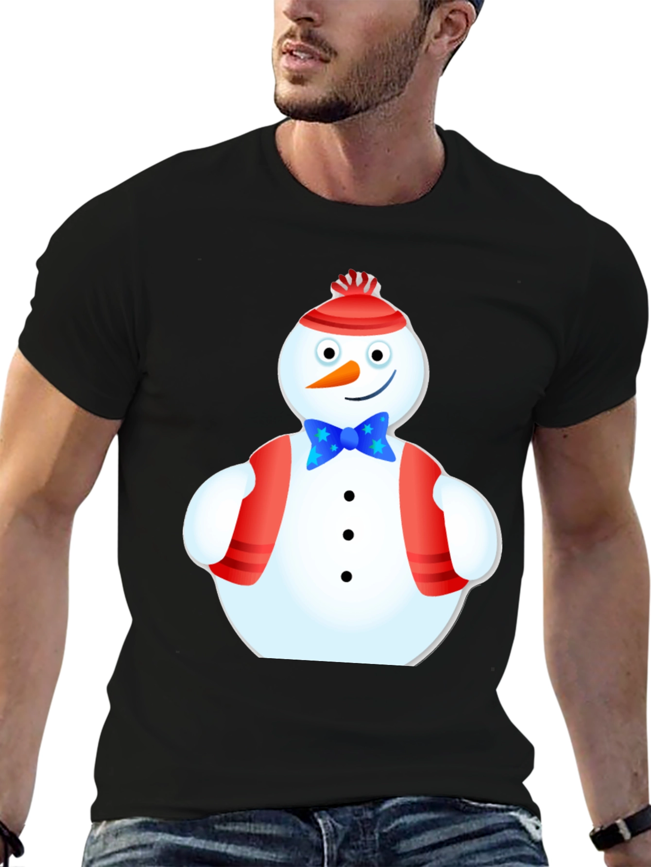 Festive Snowman T-Shirt - Holiday Cheer