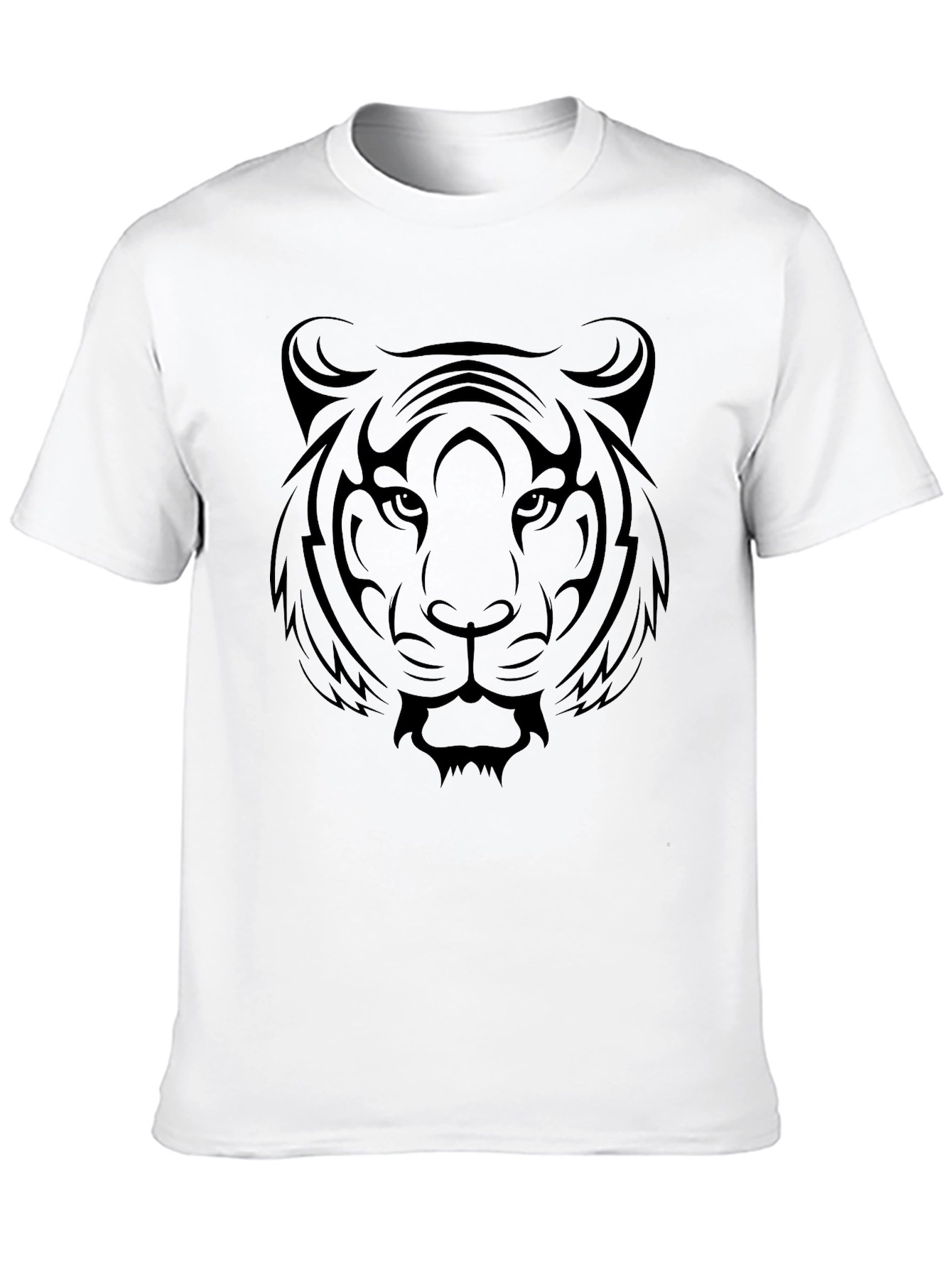 Bold Tiger Graphic Tee - Mens Black T-Shirt