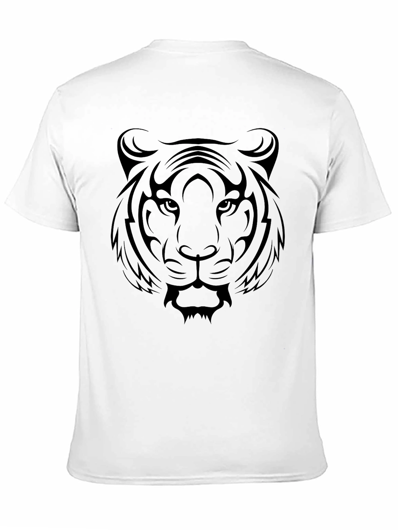 Bold Tiger Graphic Tee - Mens Black T-Shirt