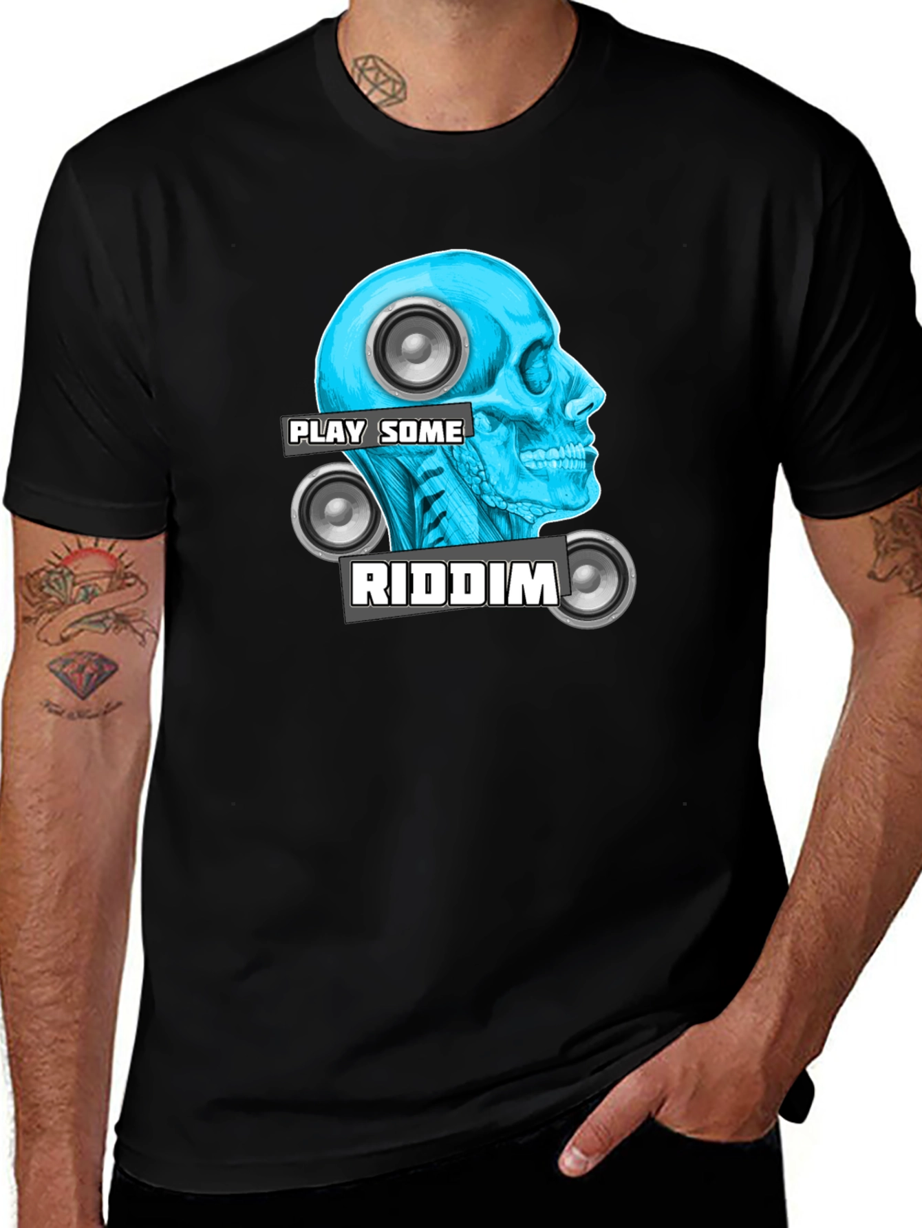 Play Some Riddim T-Shirt - Cool Graphic Tee
