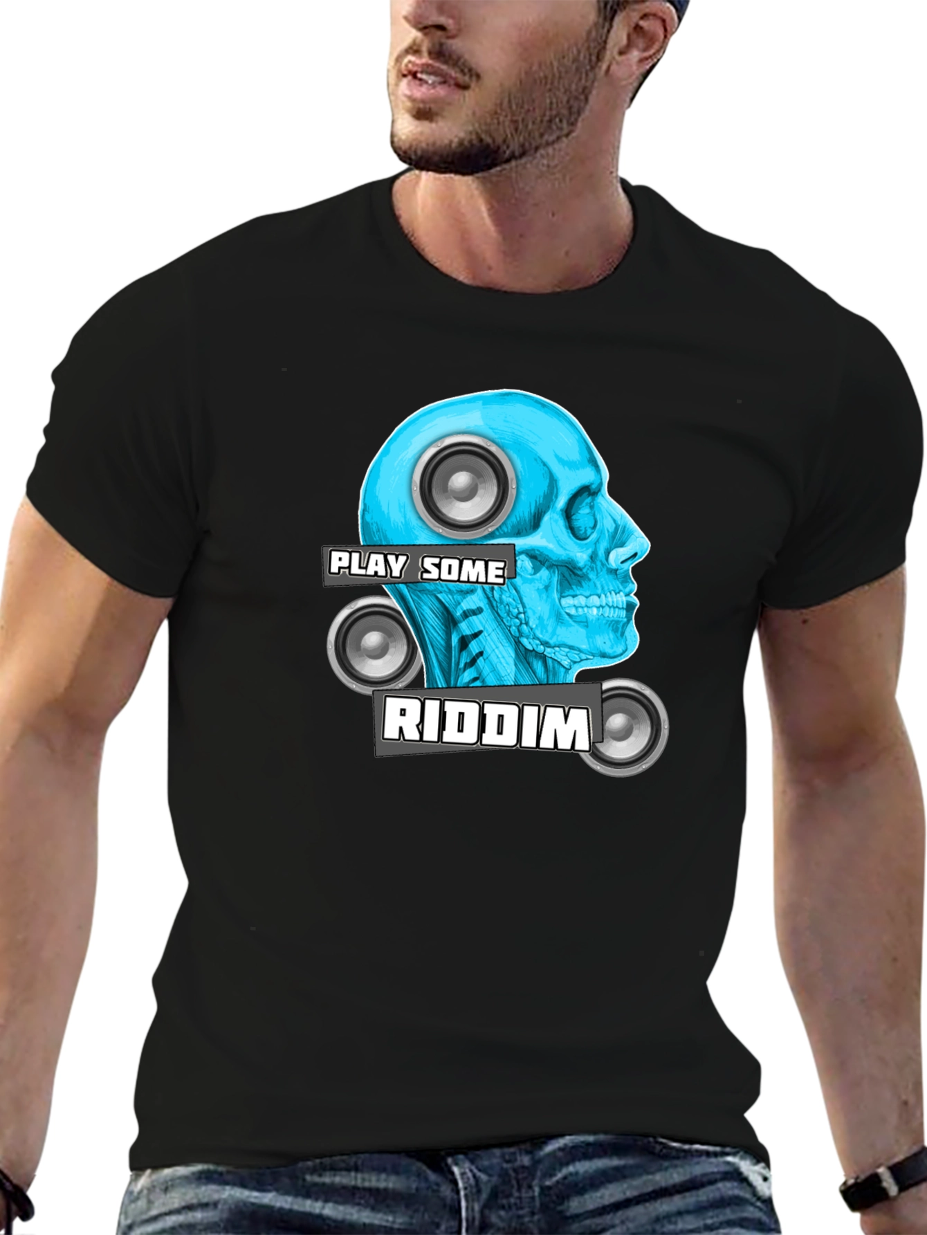 Play Some Riddim T-Shirt - Cool Graphic Tee