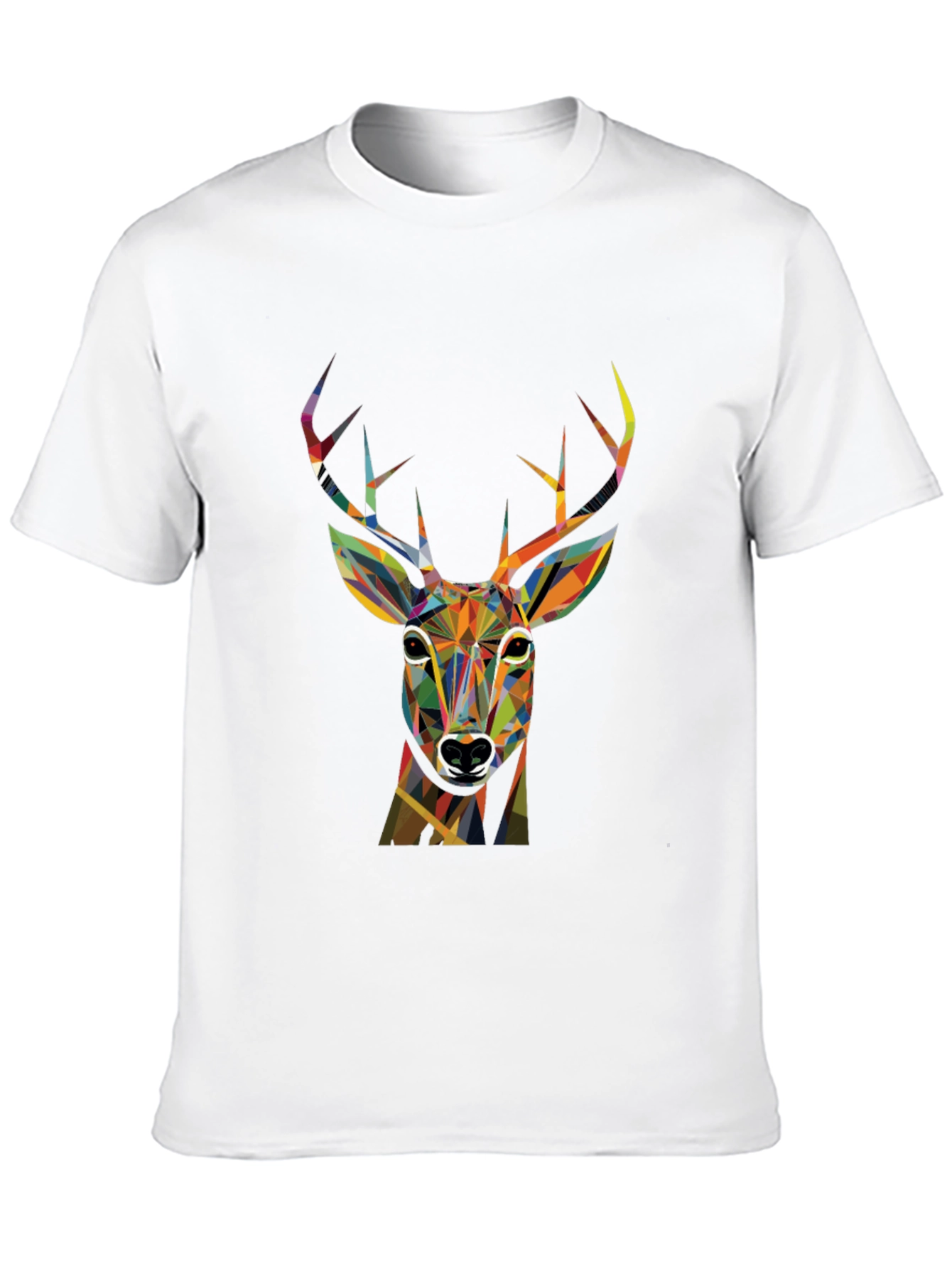 Geometric Deer Graphic T-Shirt