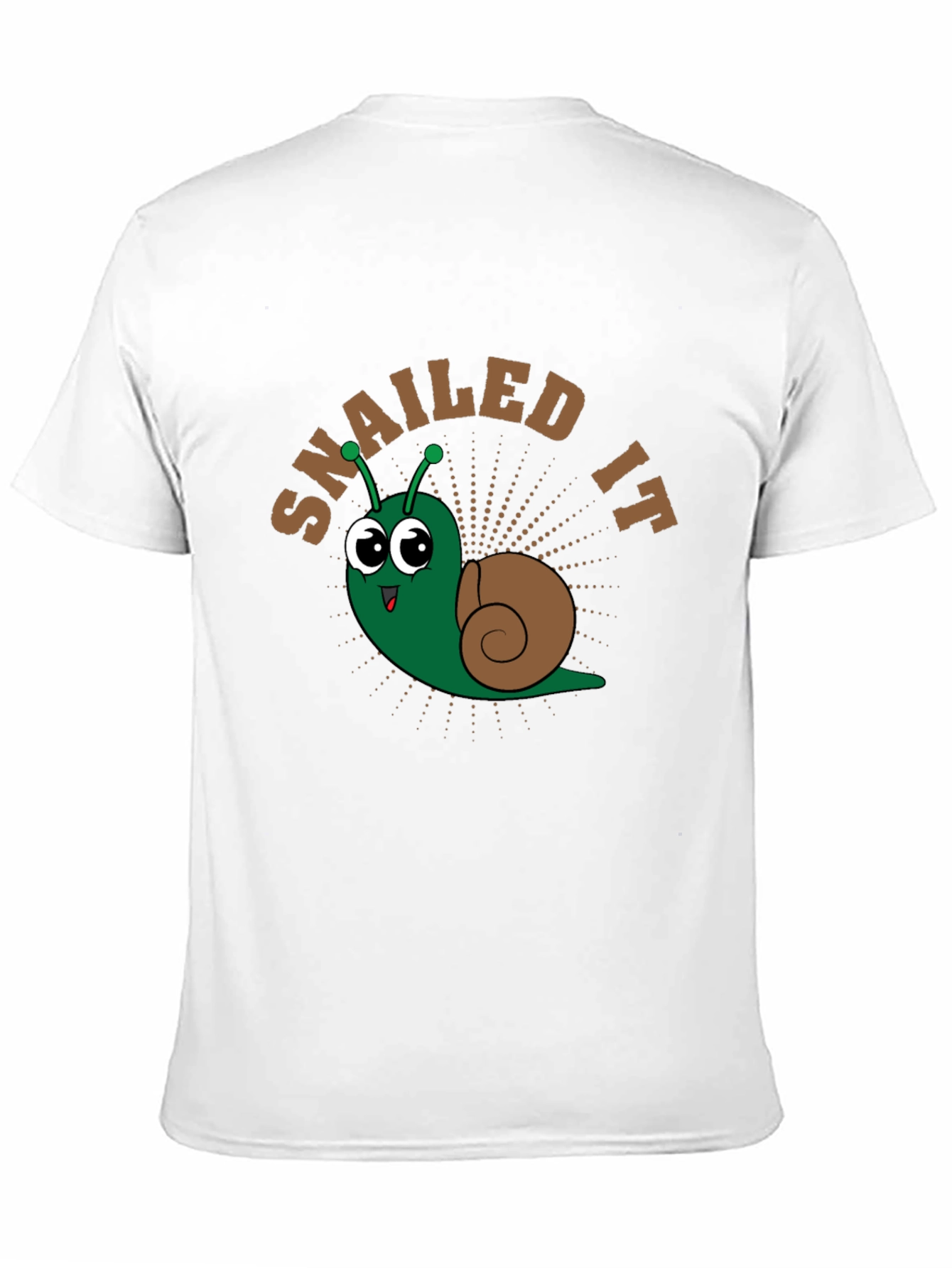 Snailed It Cartoon Snail Graphic T-Shirt