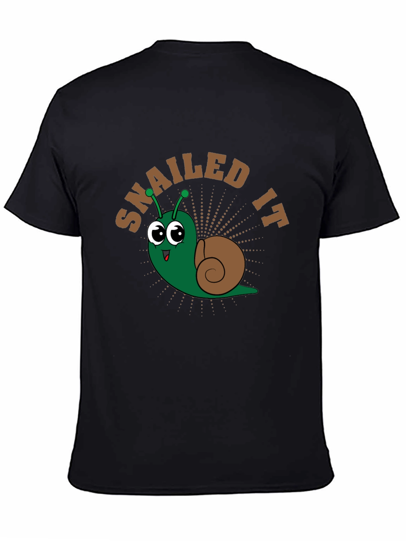 Snailed It Cartoon Snail Graphic T-Shirt