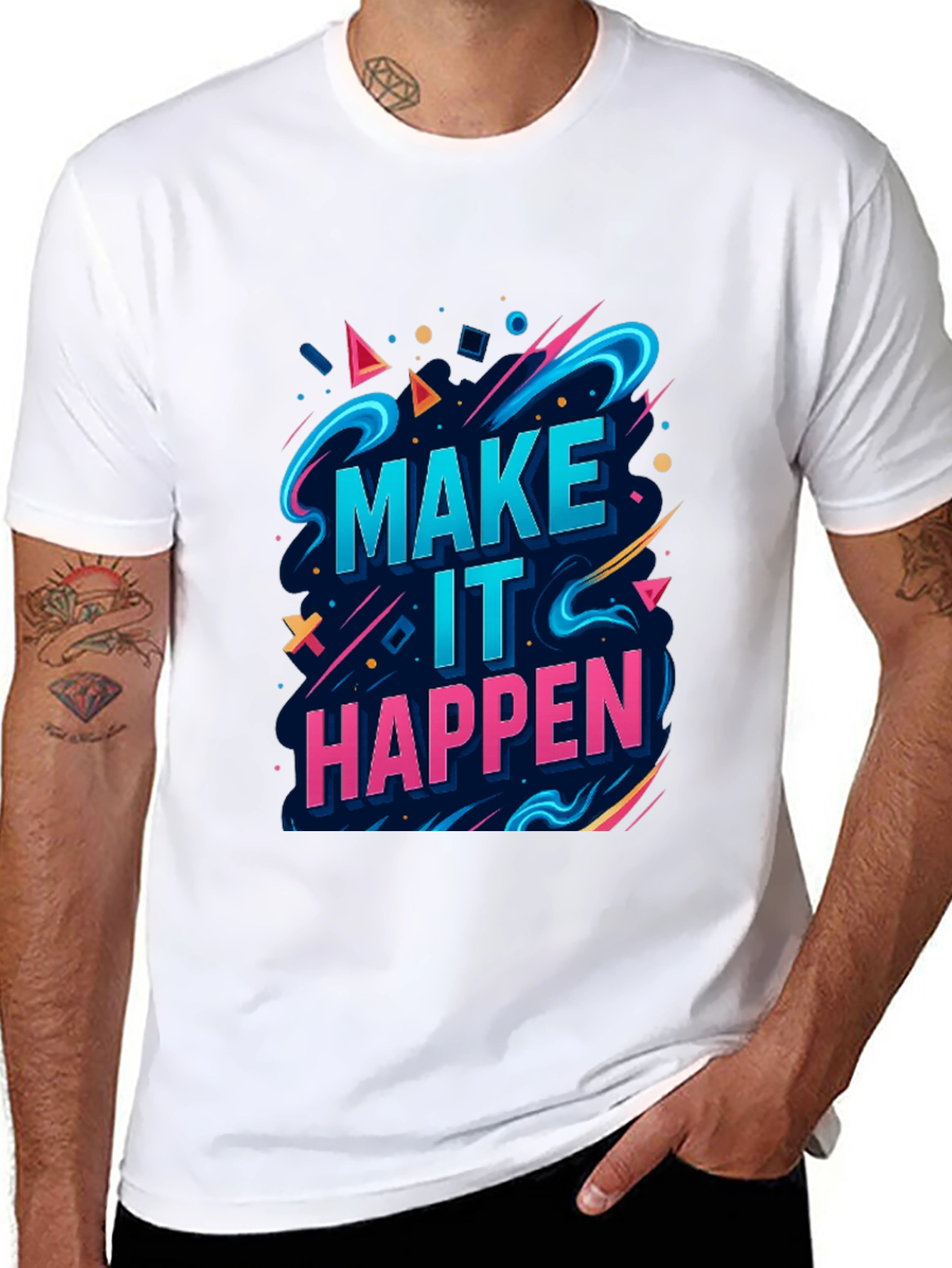 Motivational Graphic Tee - Make It Happen