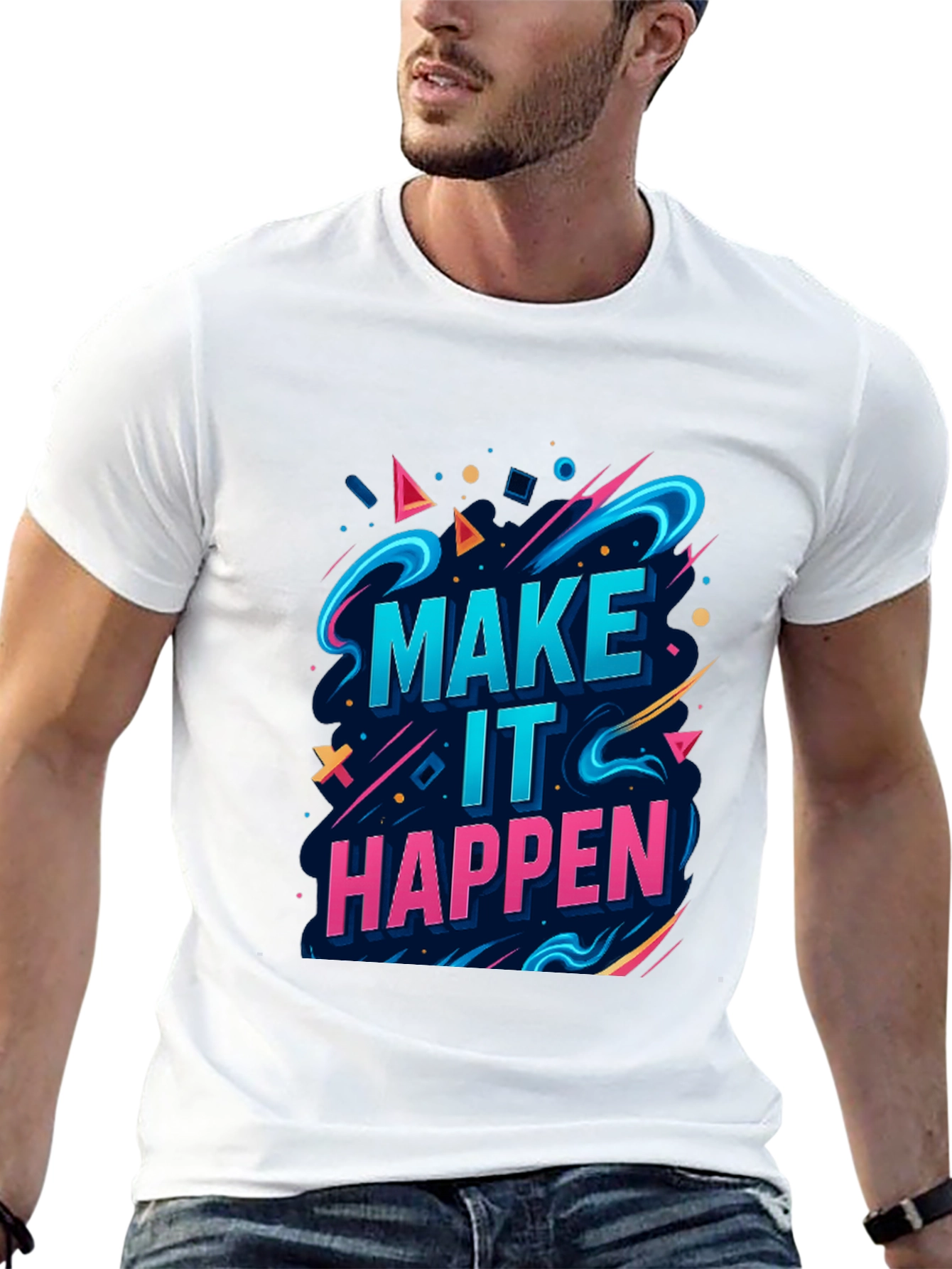 Motivational Graphic Tee - Make It Happen