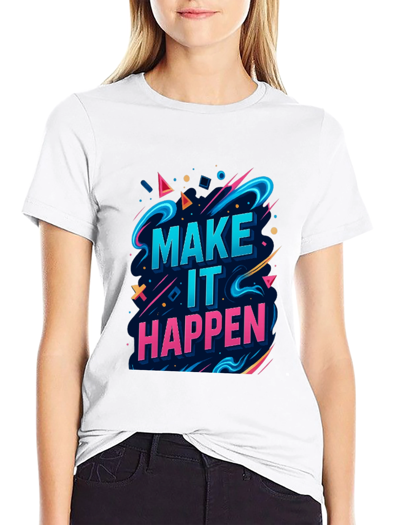 Motivational Graphic Tee - Make It Happen