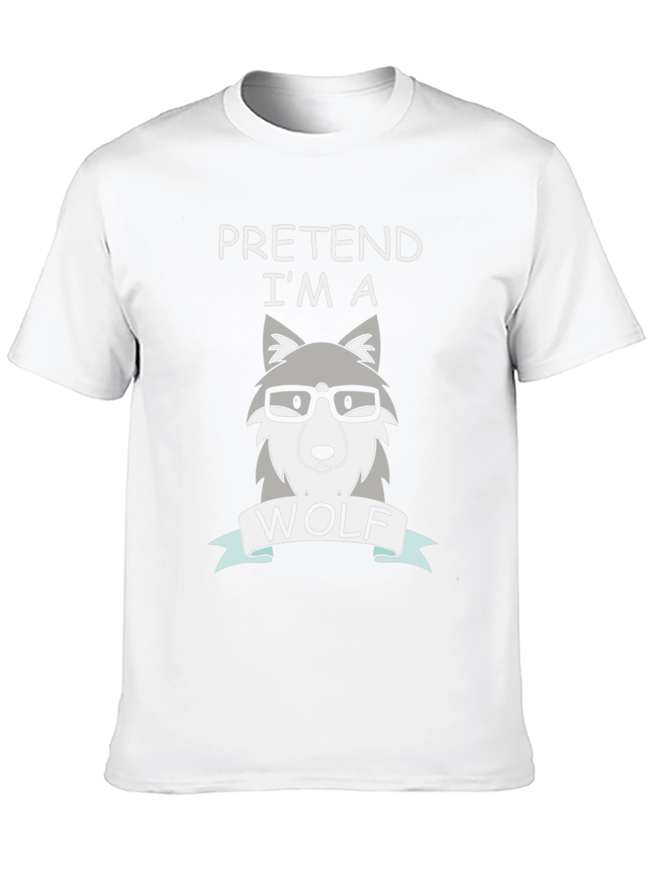 Pretend Im a Wolf T-Shirt Funny Costume Tee