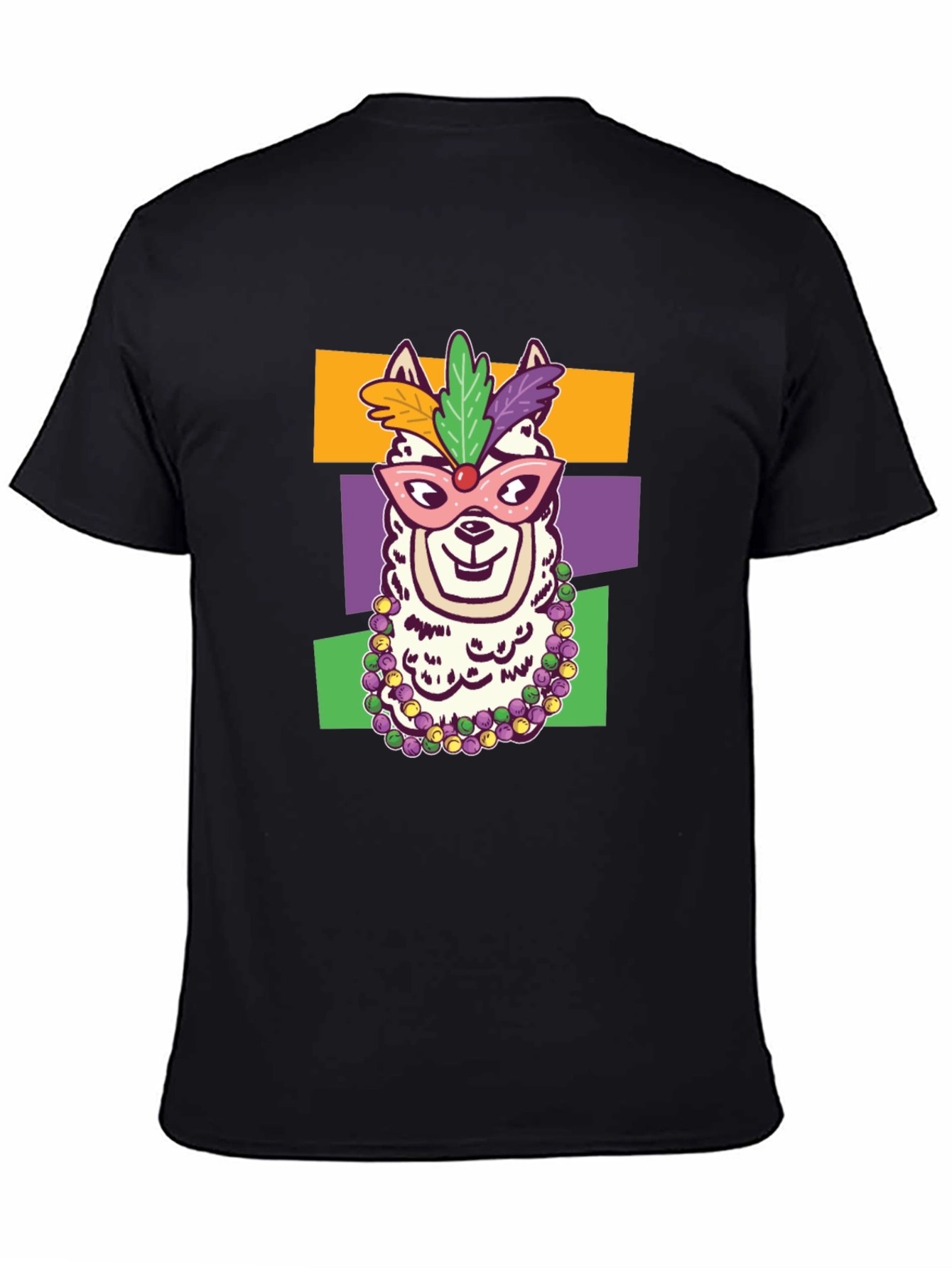 Mardi Gras Llama T-Shirt - Party Animal Tee