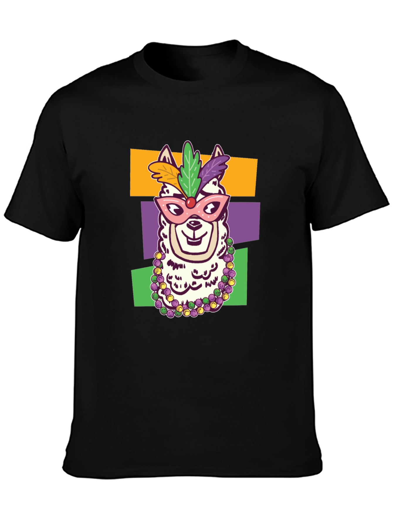 Mardi Gras Llama T-Shirt - Party Animal Tee
