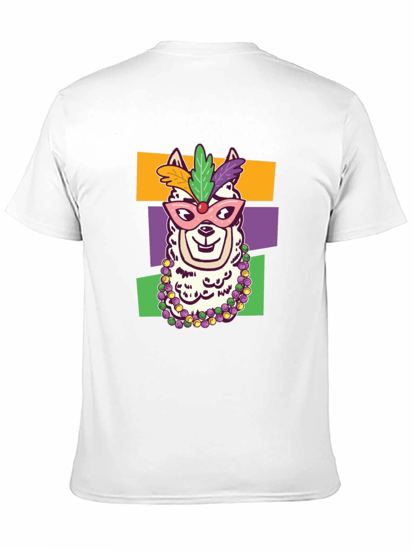 Mardi Gras Llama T-Shirt - Party Animal Tee