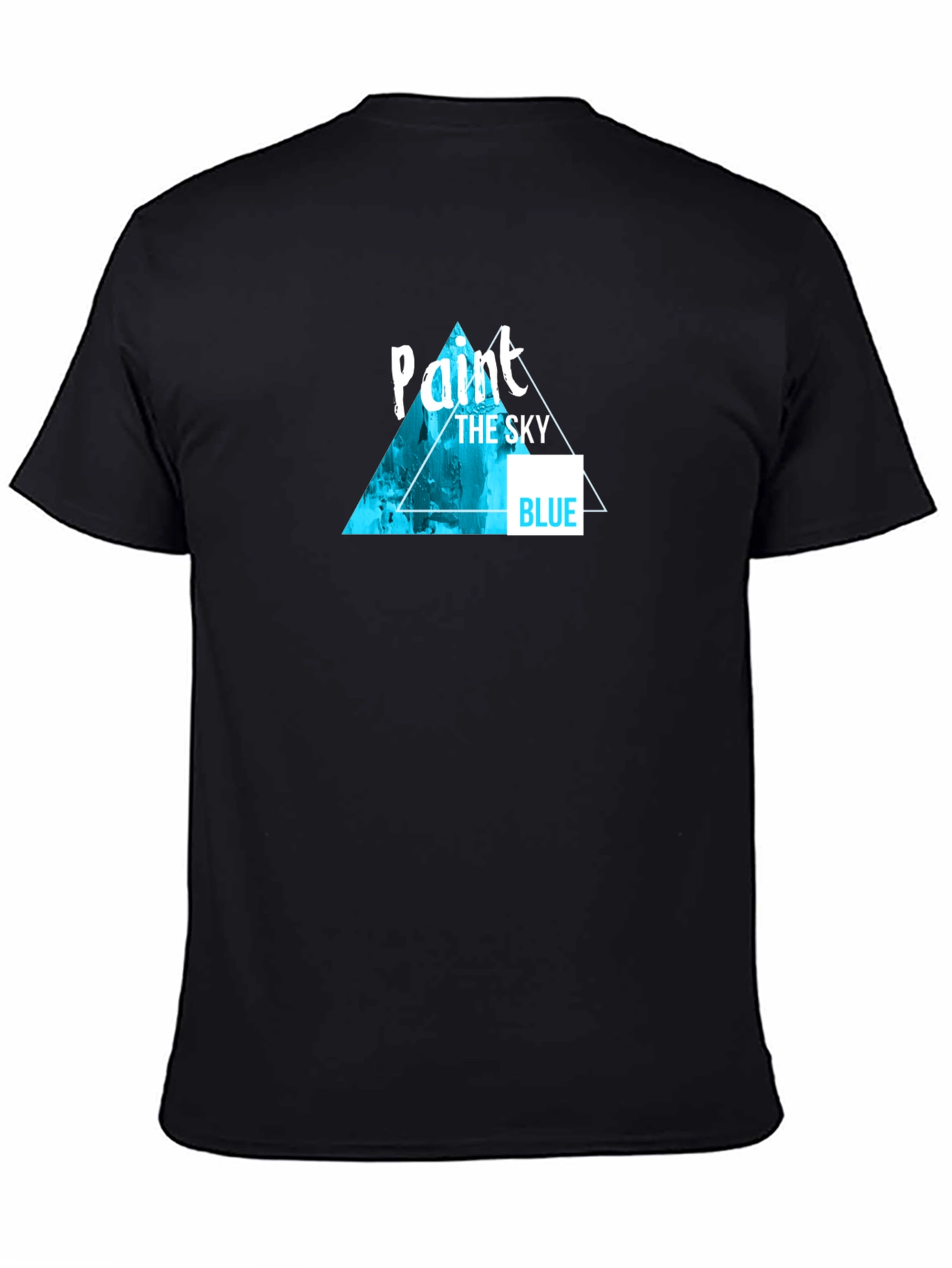 Paint The Sky Blue Graphic Tee - Modern Design