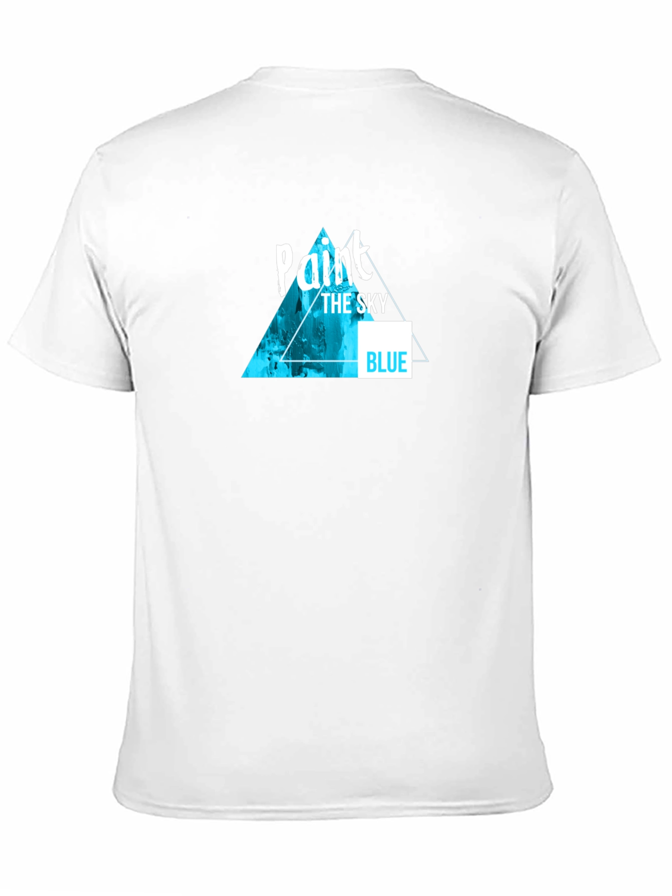 Paint The Sky Blue Graphic Tee - Modern Design