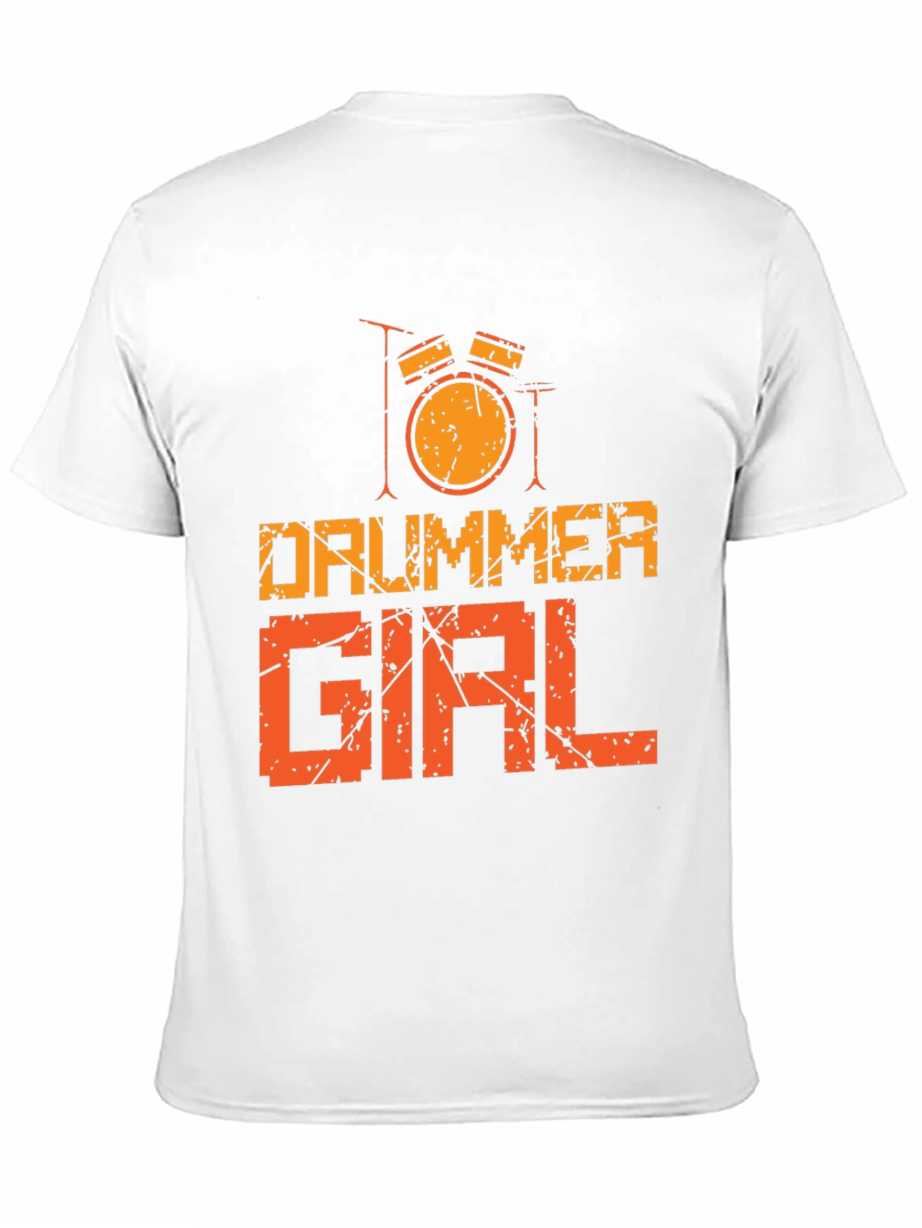 Drummer Girl Graphic Tee - Music Lovers T-Shirt