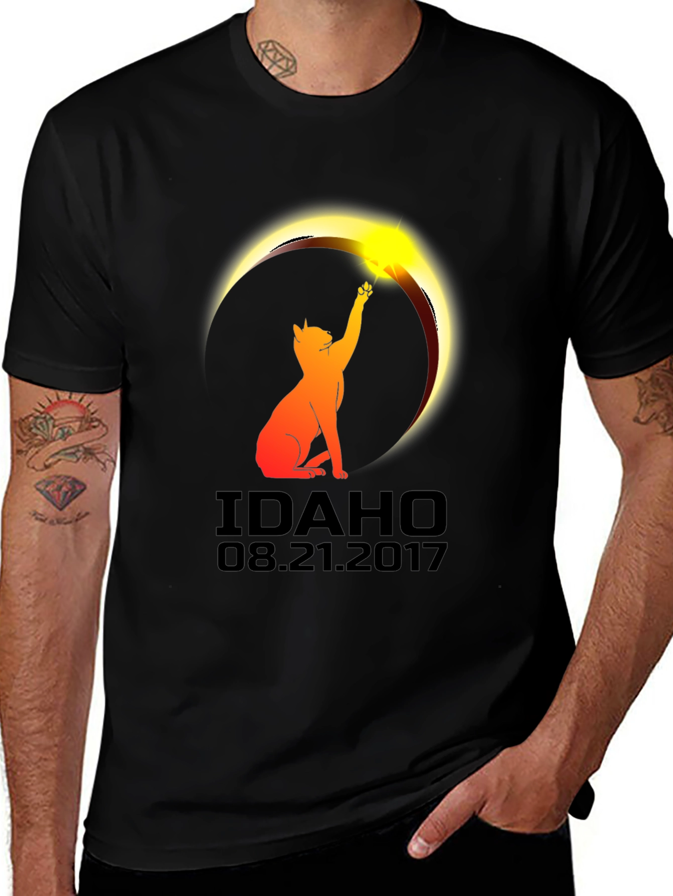 Idaho Eclipse Cat T-Shirt - August 21 2017
