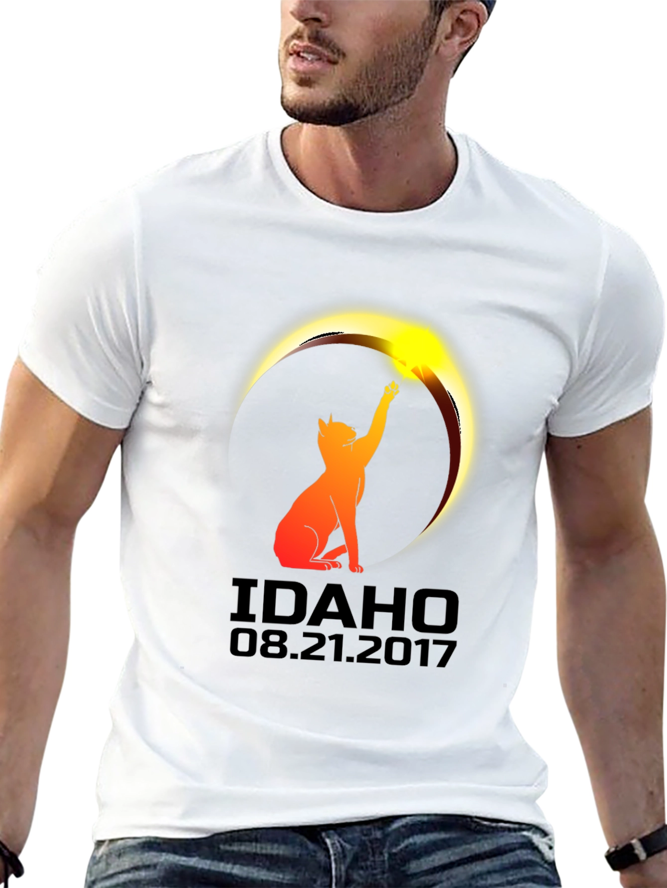 Idaho Eclipse Cat T-Shirt - August 21 2017