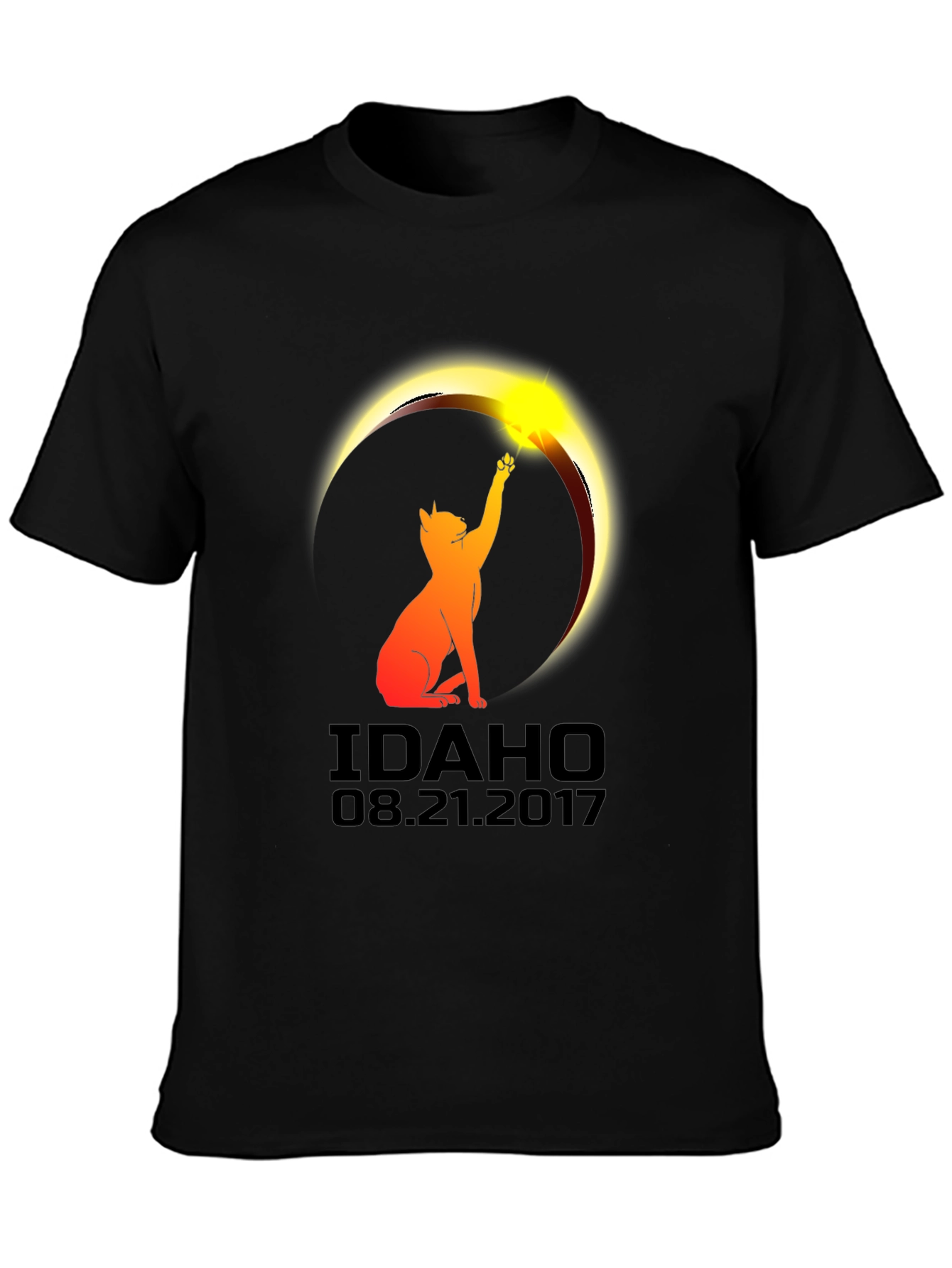 Idaho Eclipse Cat T-Shirt - August 21 2017
