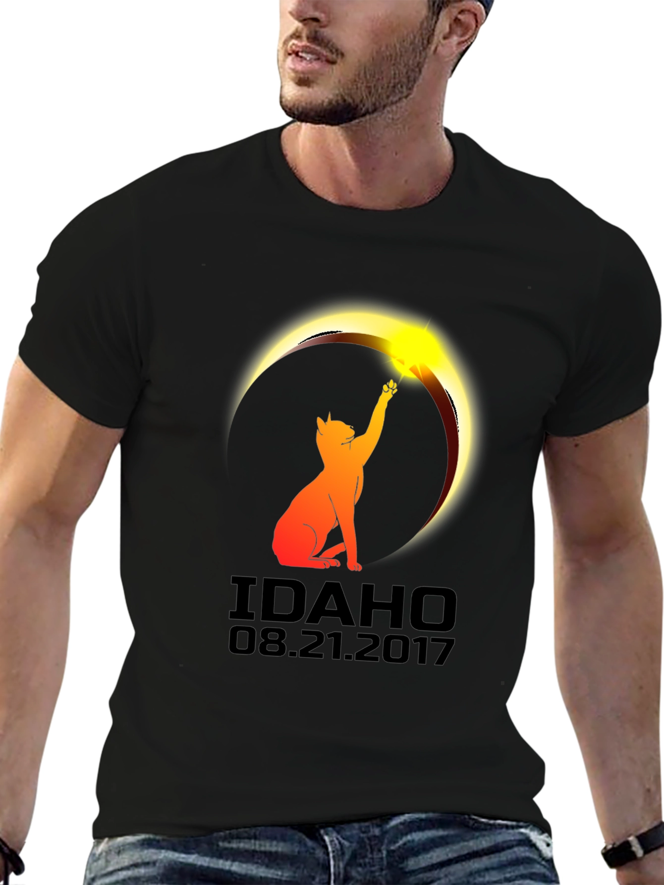 Idaho Eclipse Cat T-Shirt - August 21 2017